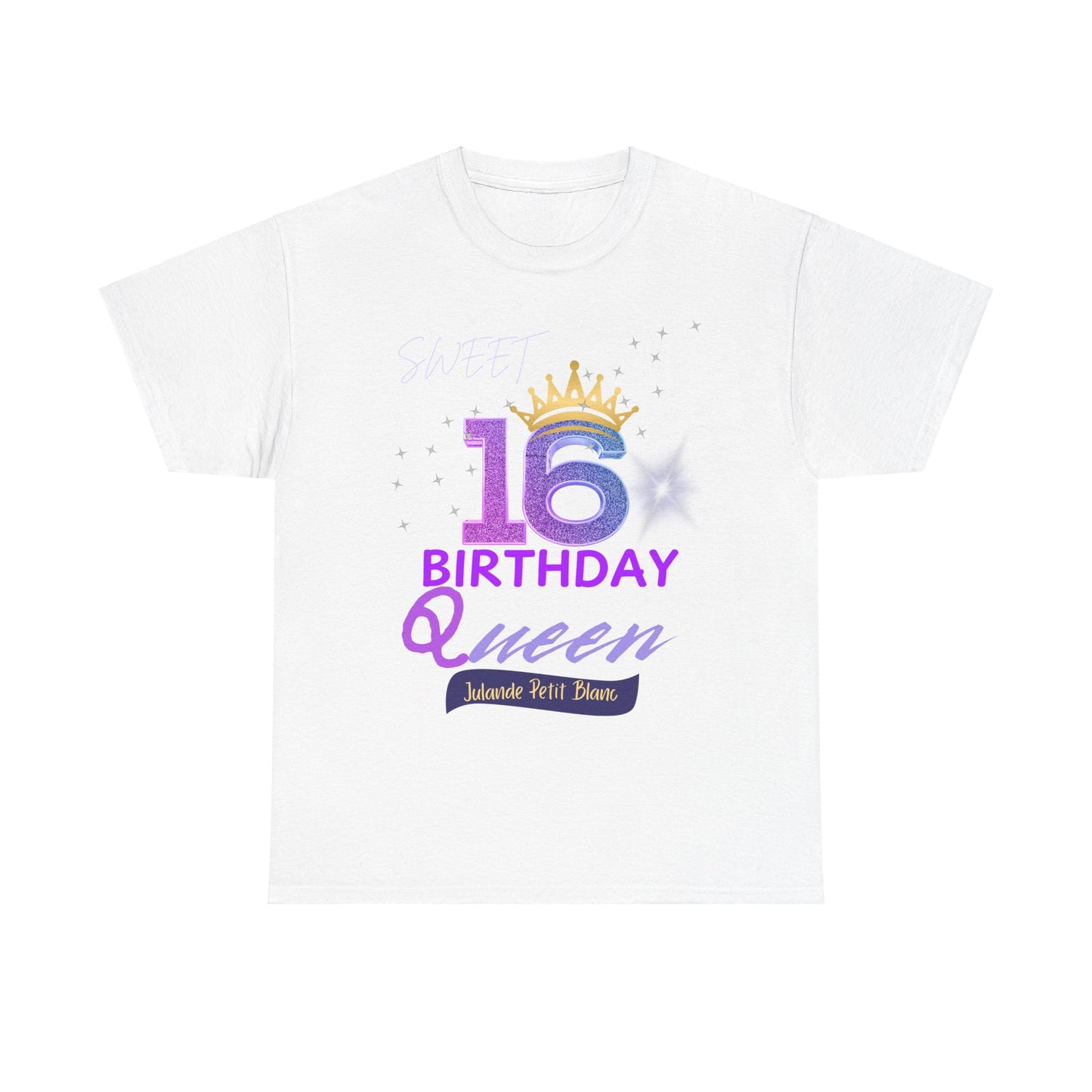 Sweet 16 Birthday queen Unisex Heavy Cotton Tee