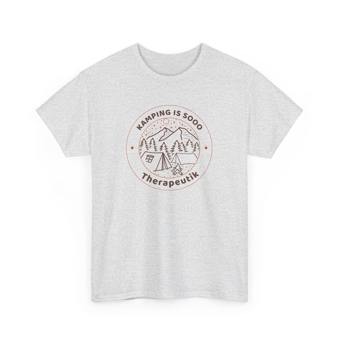 Camping is so therapeutic Unisex Heavy Cotton Tee