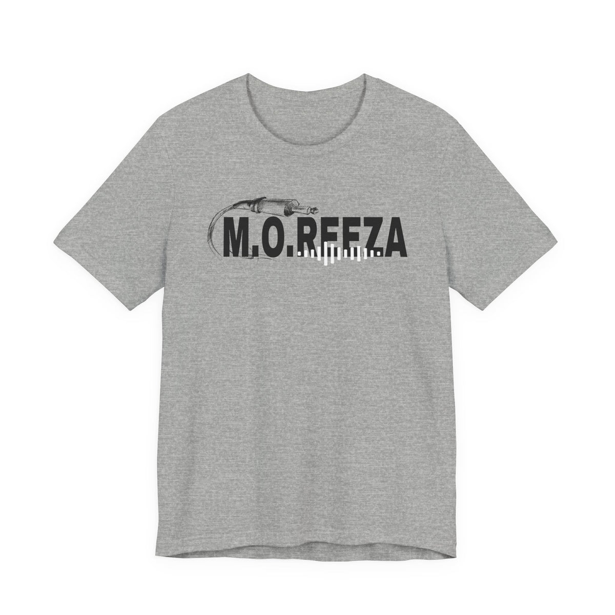 Moreeza Stylish Unisex Jersey Tee with M.O.R.E.E.Z.A Design, Trendy Casual Wear, Everyday Comfort, Perfect for Gift Giving, Graphic Tee