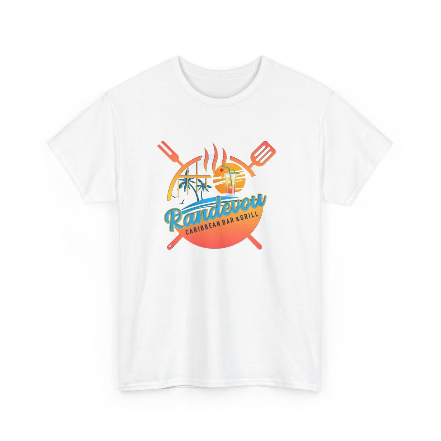 Randevous bar and grilled Unisex Heavy Cotton Tee