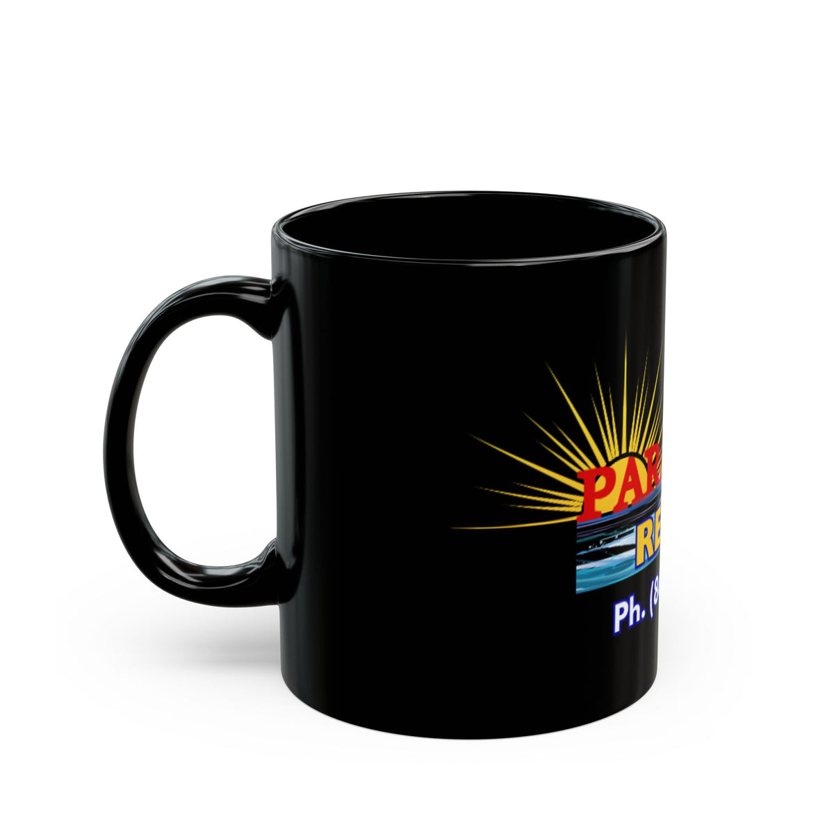 Paradise Resto Black Mug (11oz, 15oz)