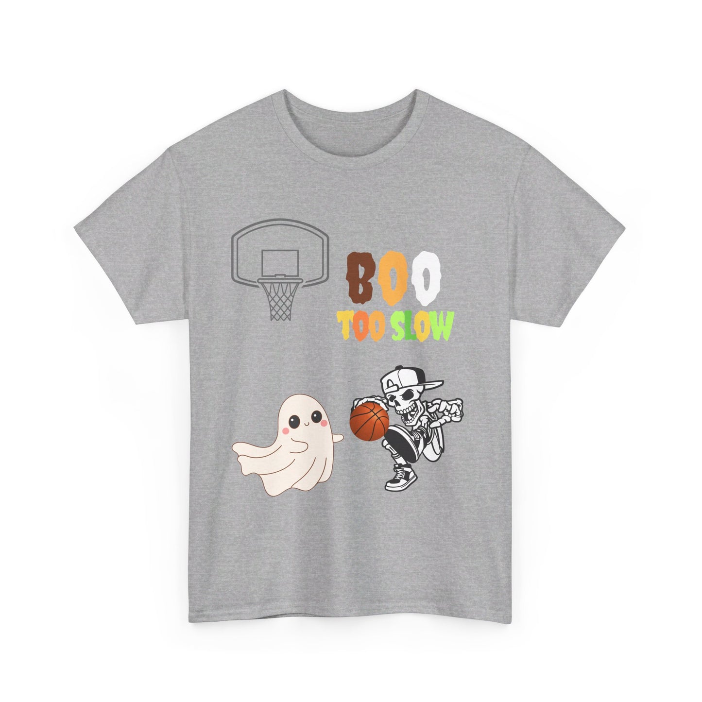 Halloween tshirt boo too slow   Unisex Heavy Cotton Tee