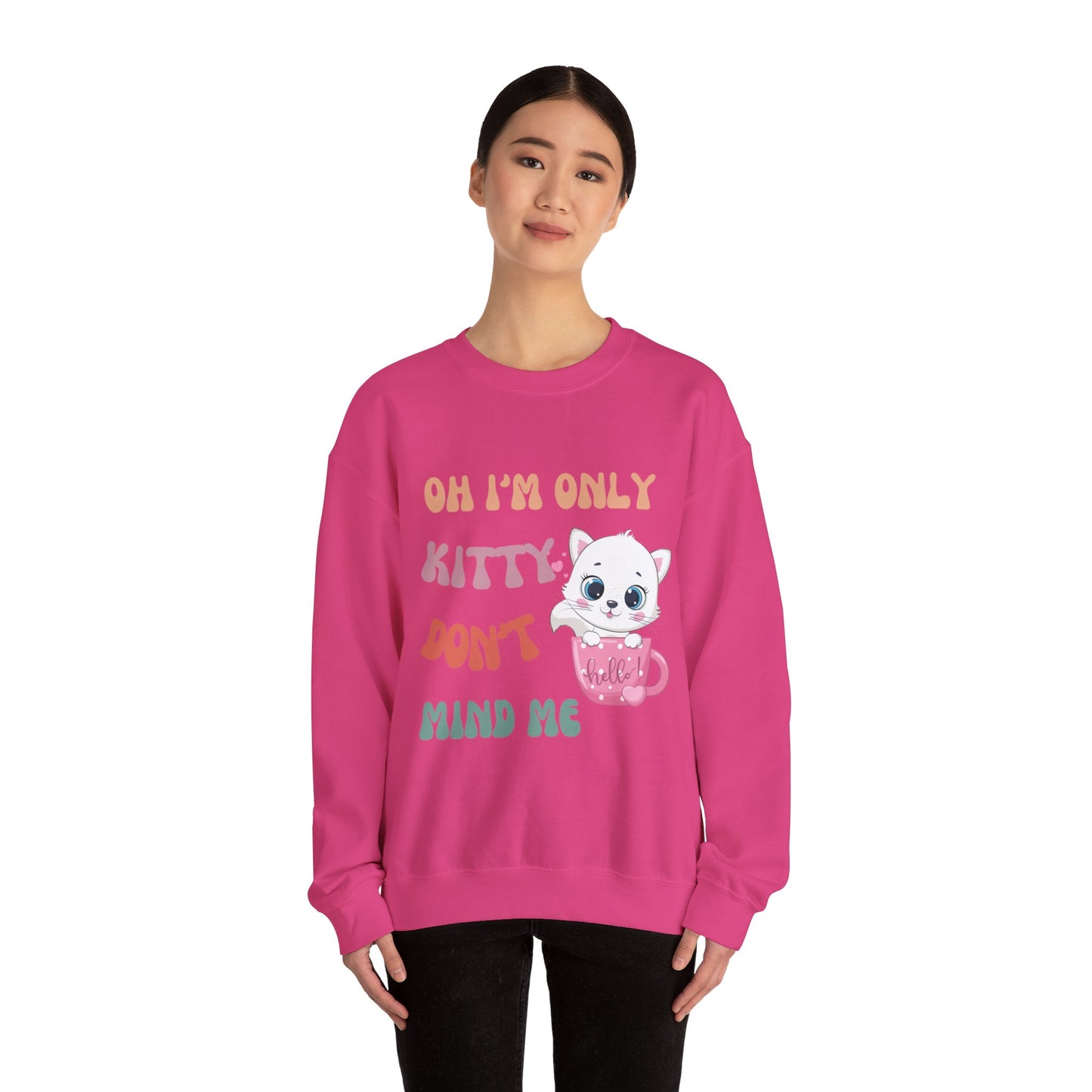 I'm only kitty Unisex Heavy Blend™ Crewneck Sweatshirt