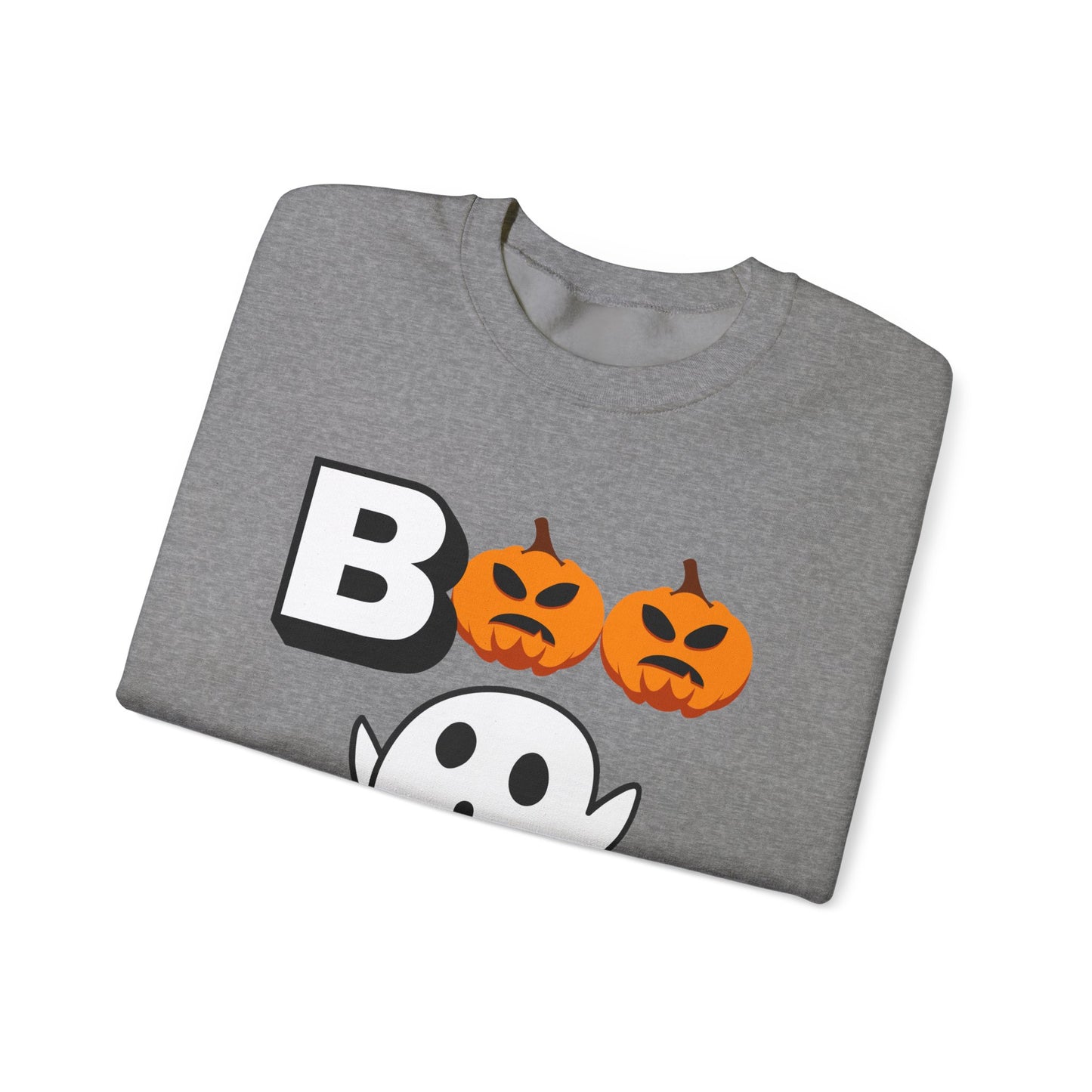 Boo Ghost, Unisex Heavy Blend™ Crewneck Sweatshirt