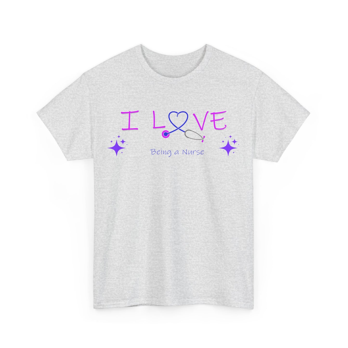 love being a nurse Unisex Heavy Cotton Tee