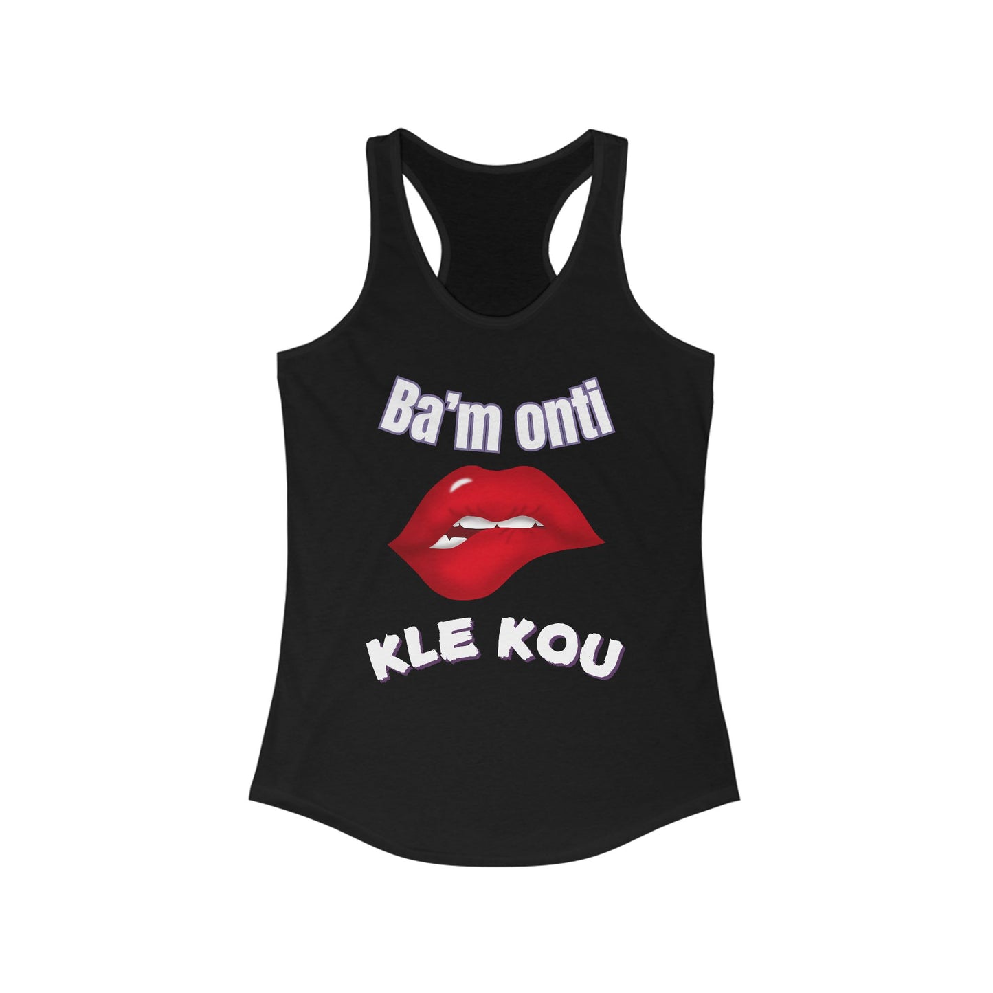 Ba’m onti kle kou Women's Ideal Racerback Tank