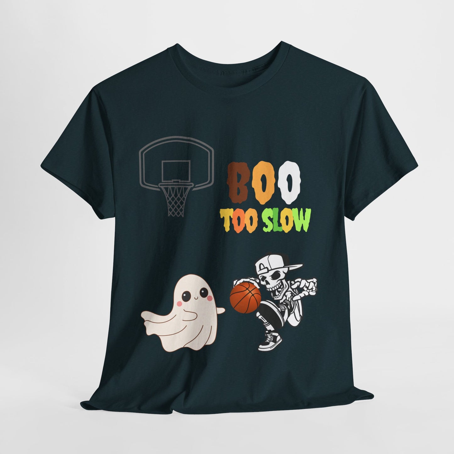 Halloween tshirt boo too slow   Unisex Heavy Cotton Tee