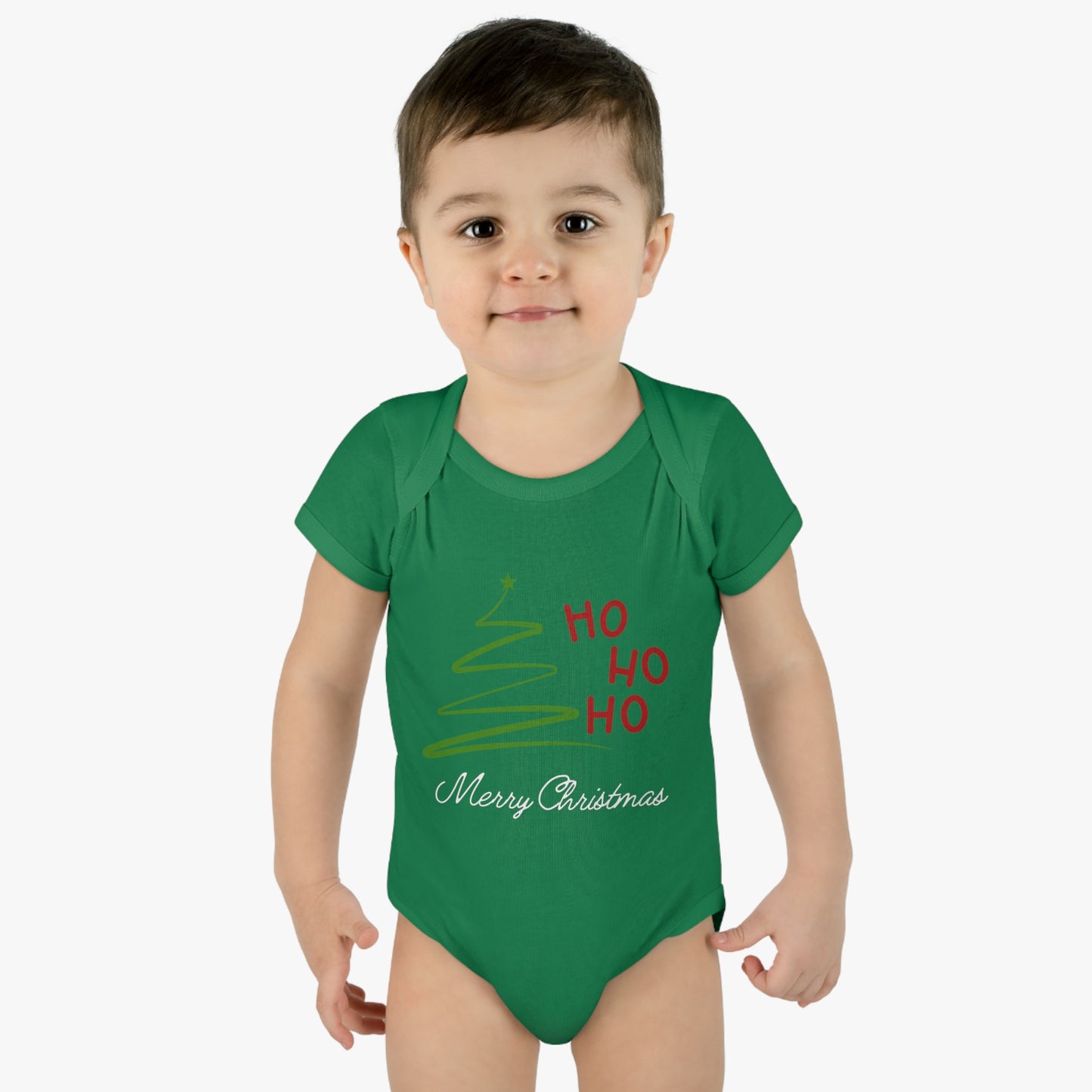 Ho ho ho , Infant Baby Rib Bodysuit