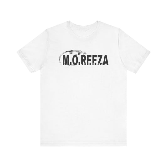 Moreeza Stylish Unisex Jersey Tee with M.O.R.E.E.Z.A Design, Trendy Casual Wear, Everyday Comfort, Perfect for Gift Giving, Graphic Tee