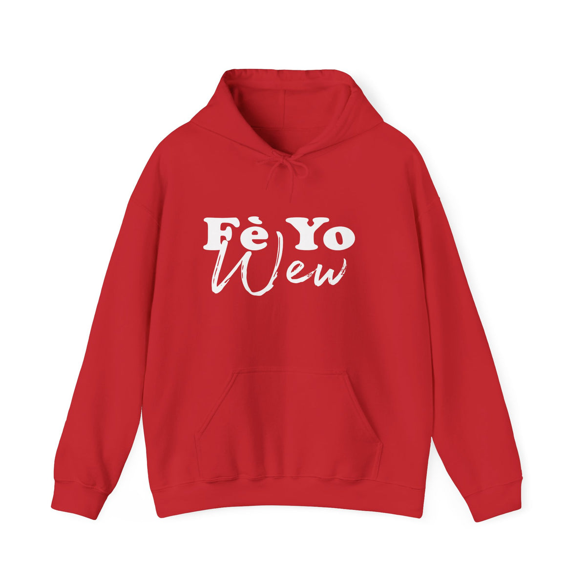 Fè yo wew Cozy Unisex Hoodie for Everyday Comfort, Gift for Friends, Casual Wear, Weekend Outfits, Unisex Heavy Blend Sweatshirt