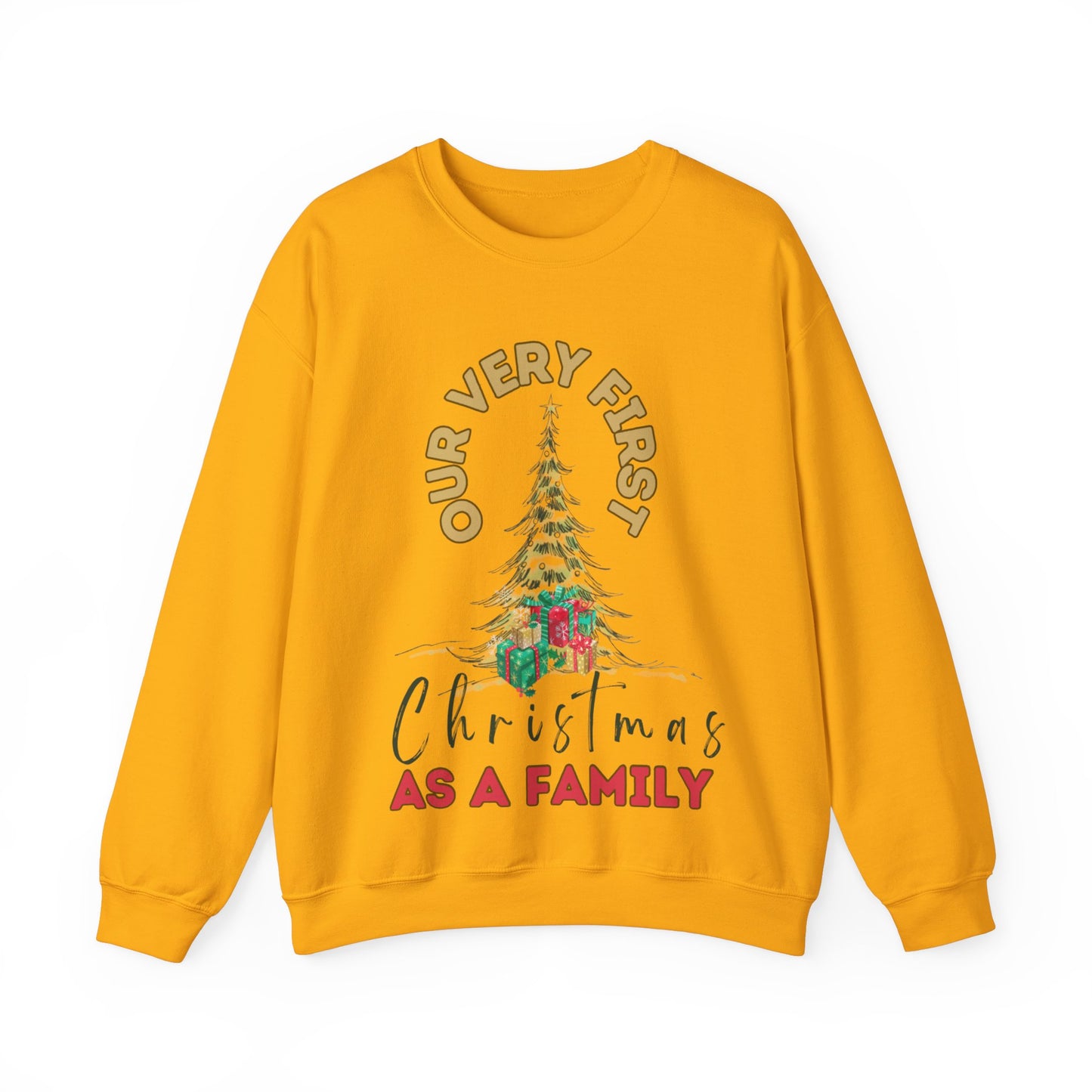 Our first Christmas as a family. Crewneck Sweatshirt