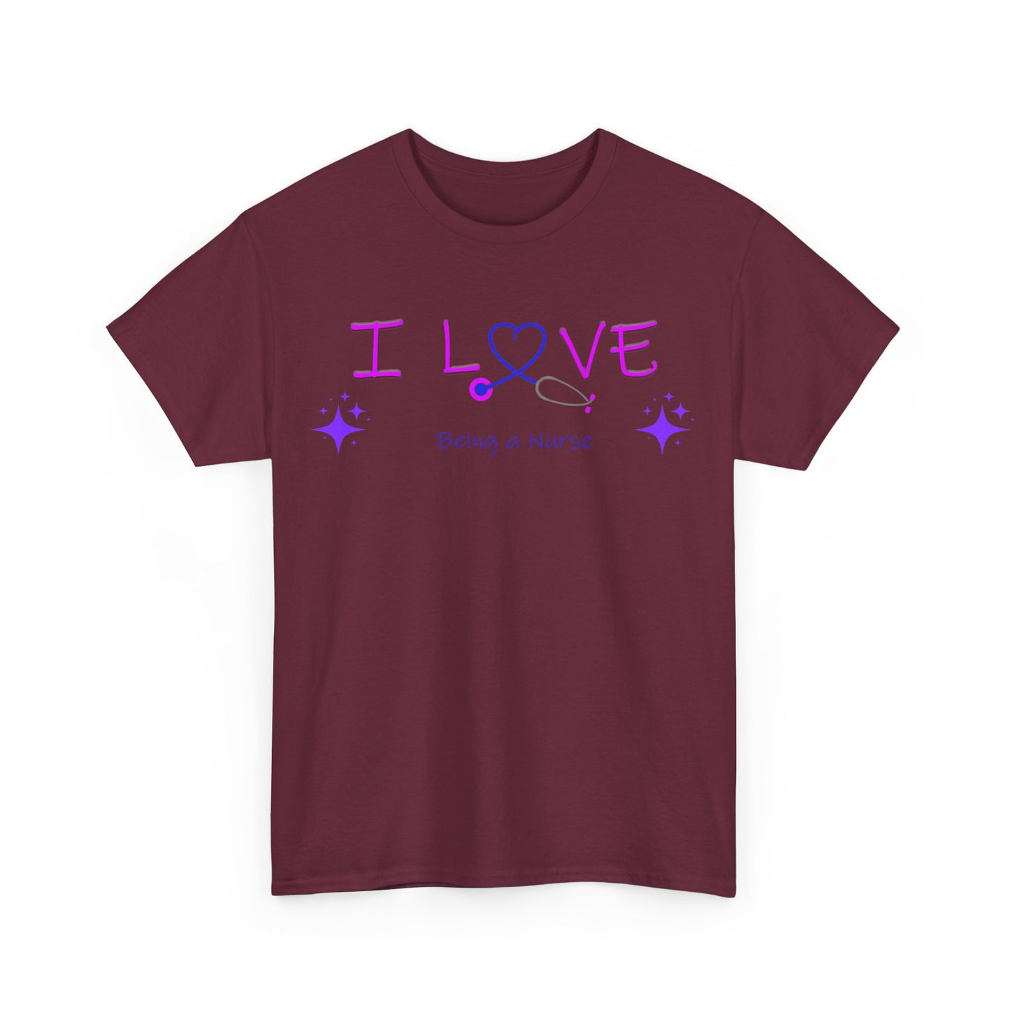 love being a nurse Unisex Heavy Cotton Tee