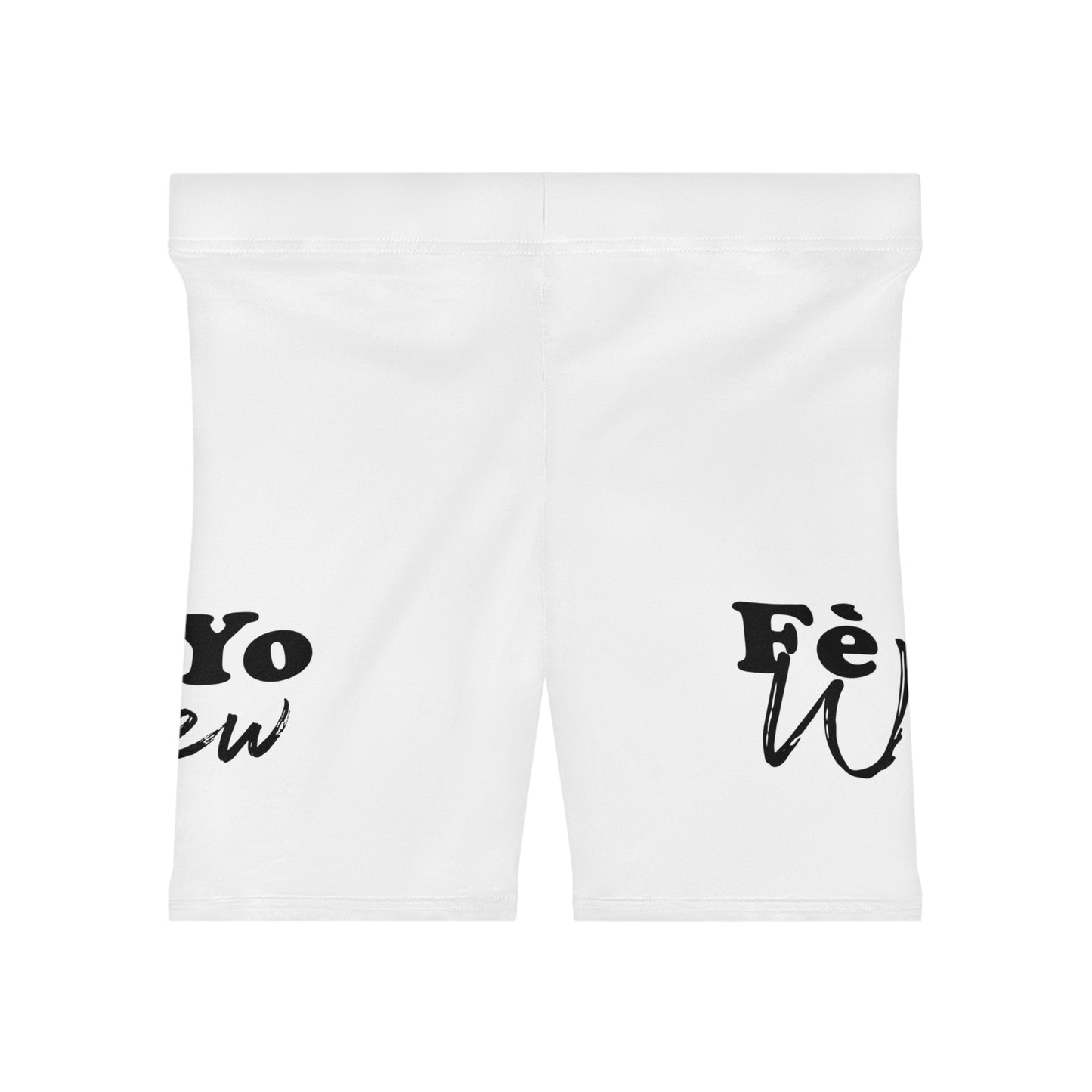 Fe yo wew Stylish Women's Biker Shorts, Trendy Workout Gear, Athleisure, Fitness Shorts, Casual Summer Wear, Gift for Active Women