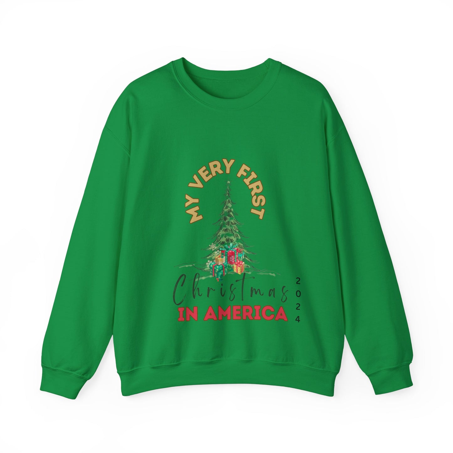 My first Christmas in America.   Crewneck Sweatshirt