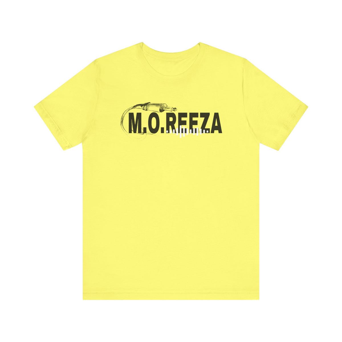Moreeza Stylish Unisex Jersey Tee with M.O.R.E.E.Z.A Design, Trendy Casual Wear, Everyday Comfort, Perfect for Gift Giving, Graphic Tee