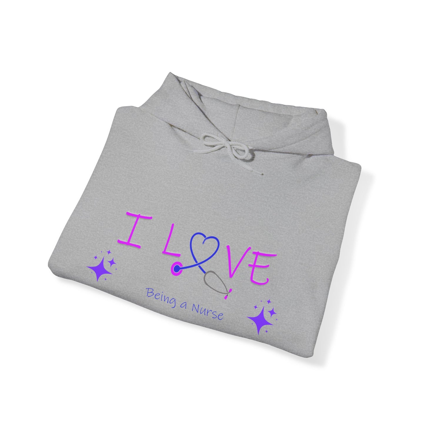 I love being a nurse Unisex Heavy Blend™ Hooded Sweatshirt