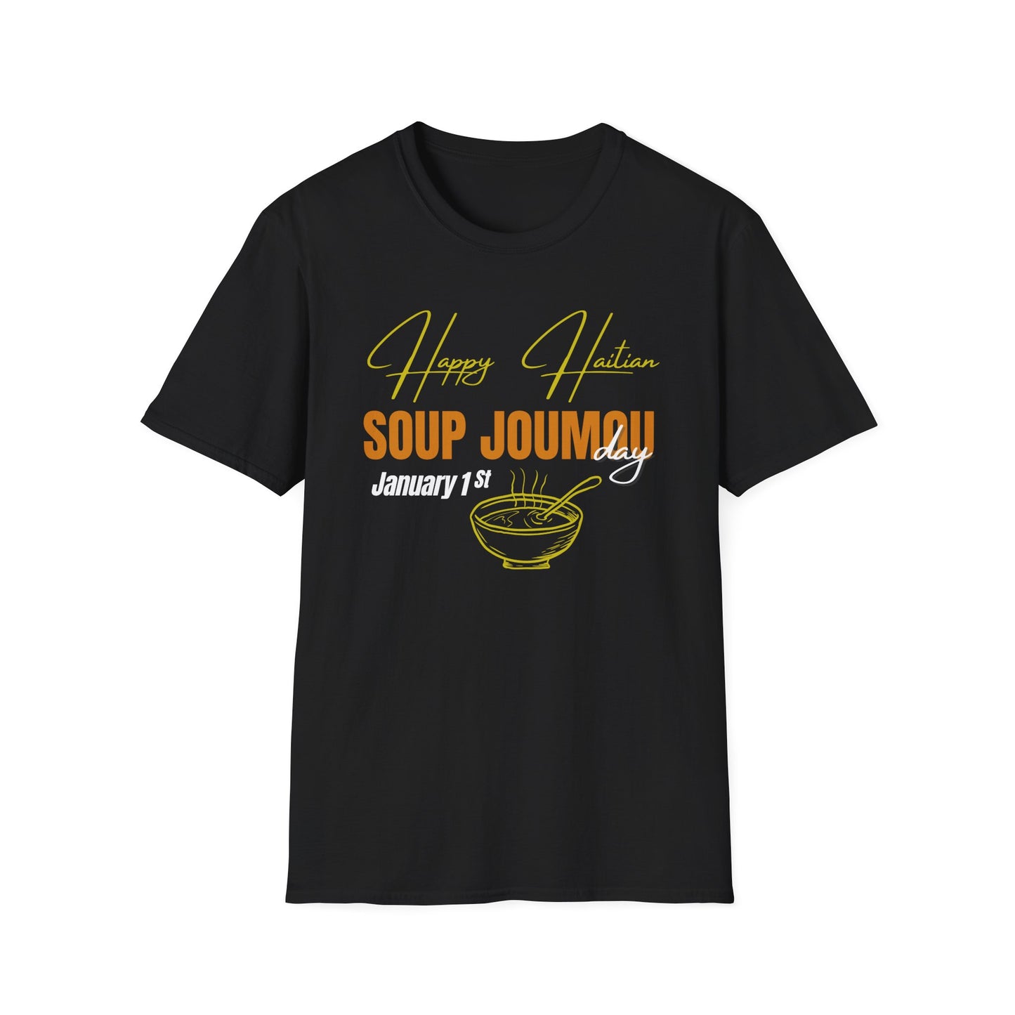 Happy Haitian soup joumou day Unisex Softstyle T-Shirt