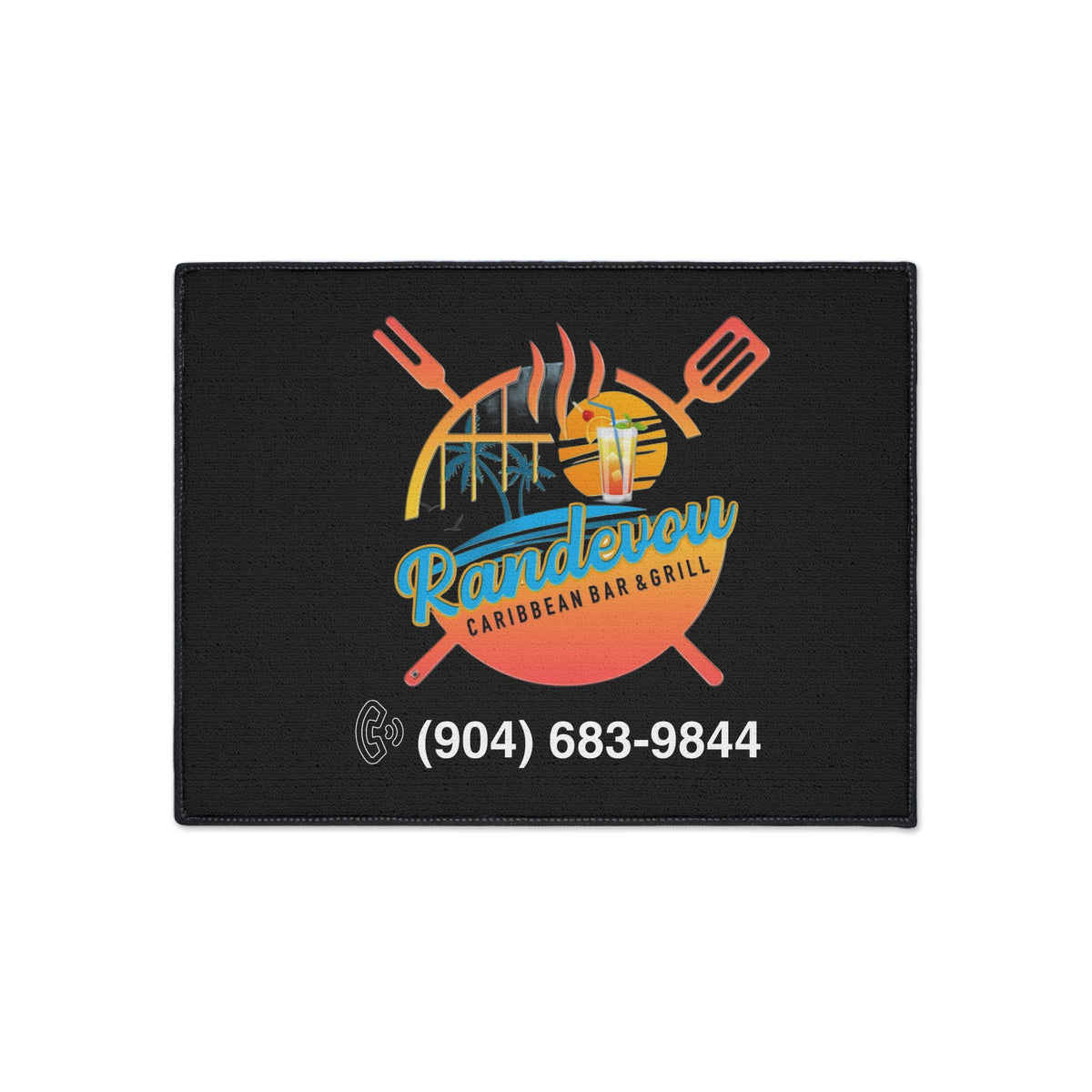 Randevous Bar and Grilled Heavy Duty Floor Mat