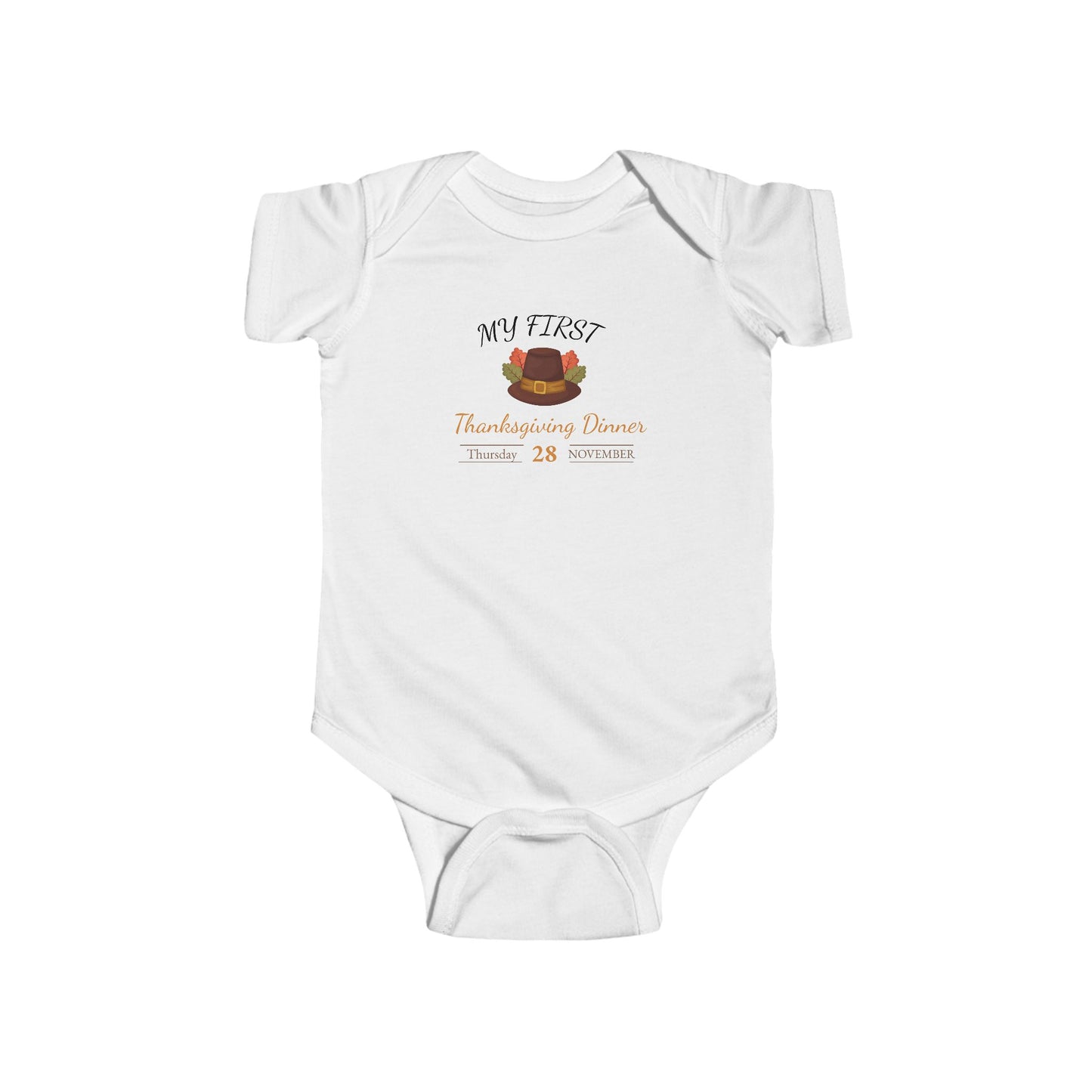 Thanks giving Infant Fine Jersey Bodysuit