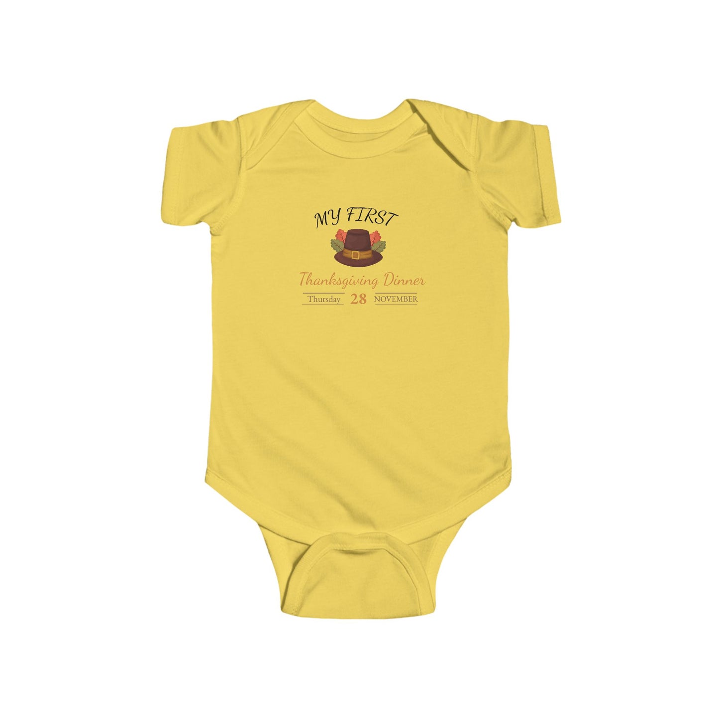 Thanks giving Infant Fine Jersey Bodysuit