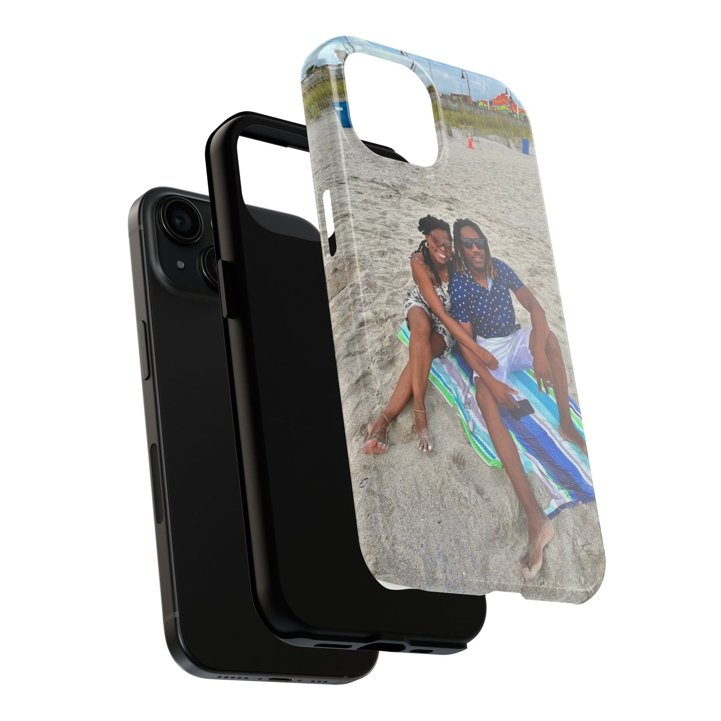 Personalized Tough Phone Cases, Customizable Phone Cover, Durable Phone Protection, Beach Memories Case, Unique Gift Idea, Summer Vibes