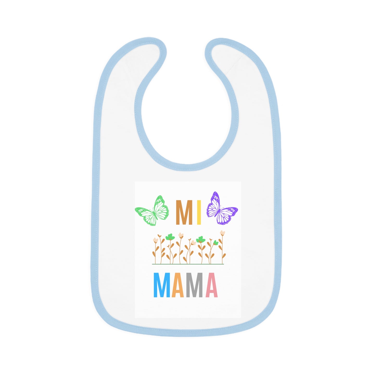 Mi MAMA, Baby Contrast Trim Jersey Bib