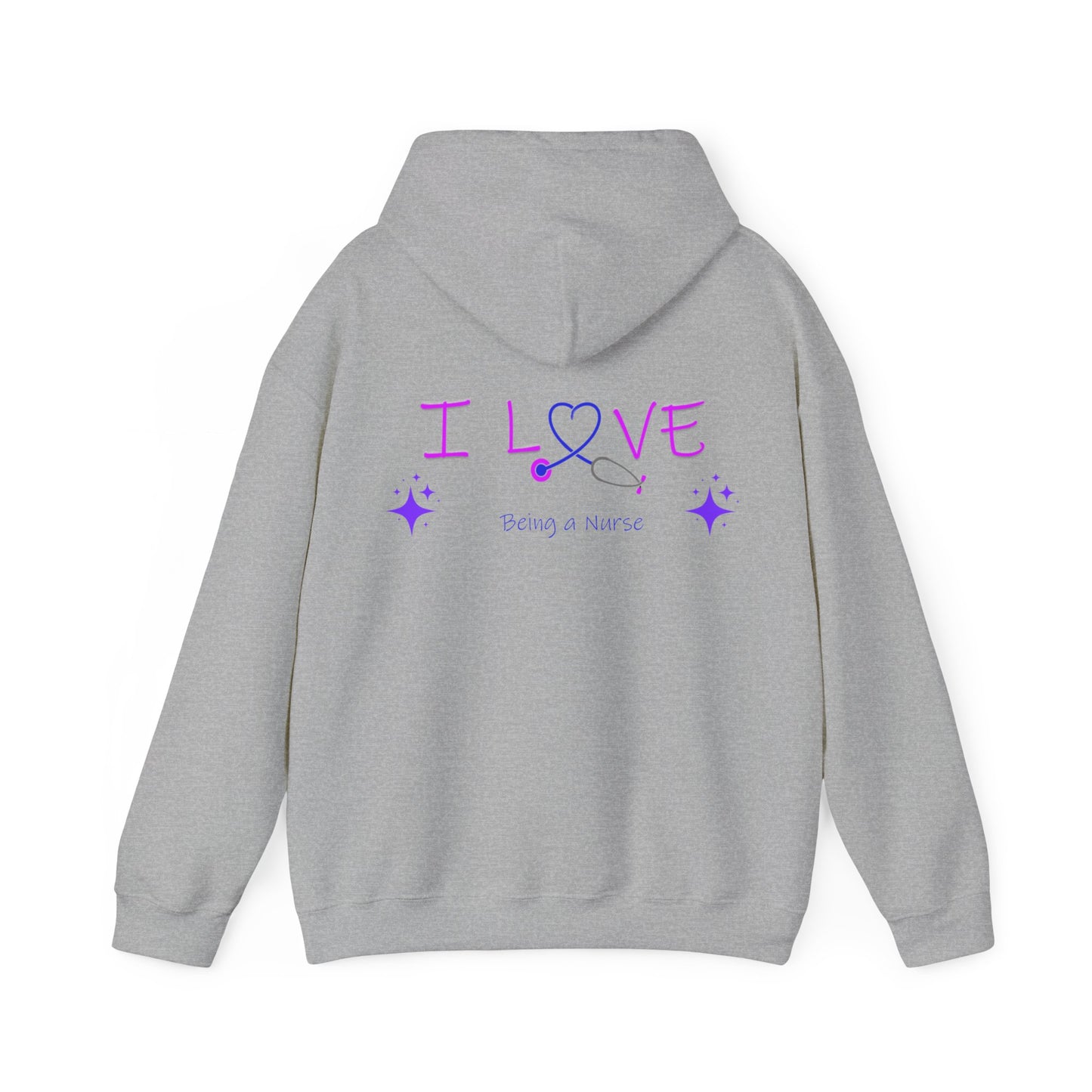 I love being a nurse Unisex Heavy Blend™ Hooded Sweatshirt