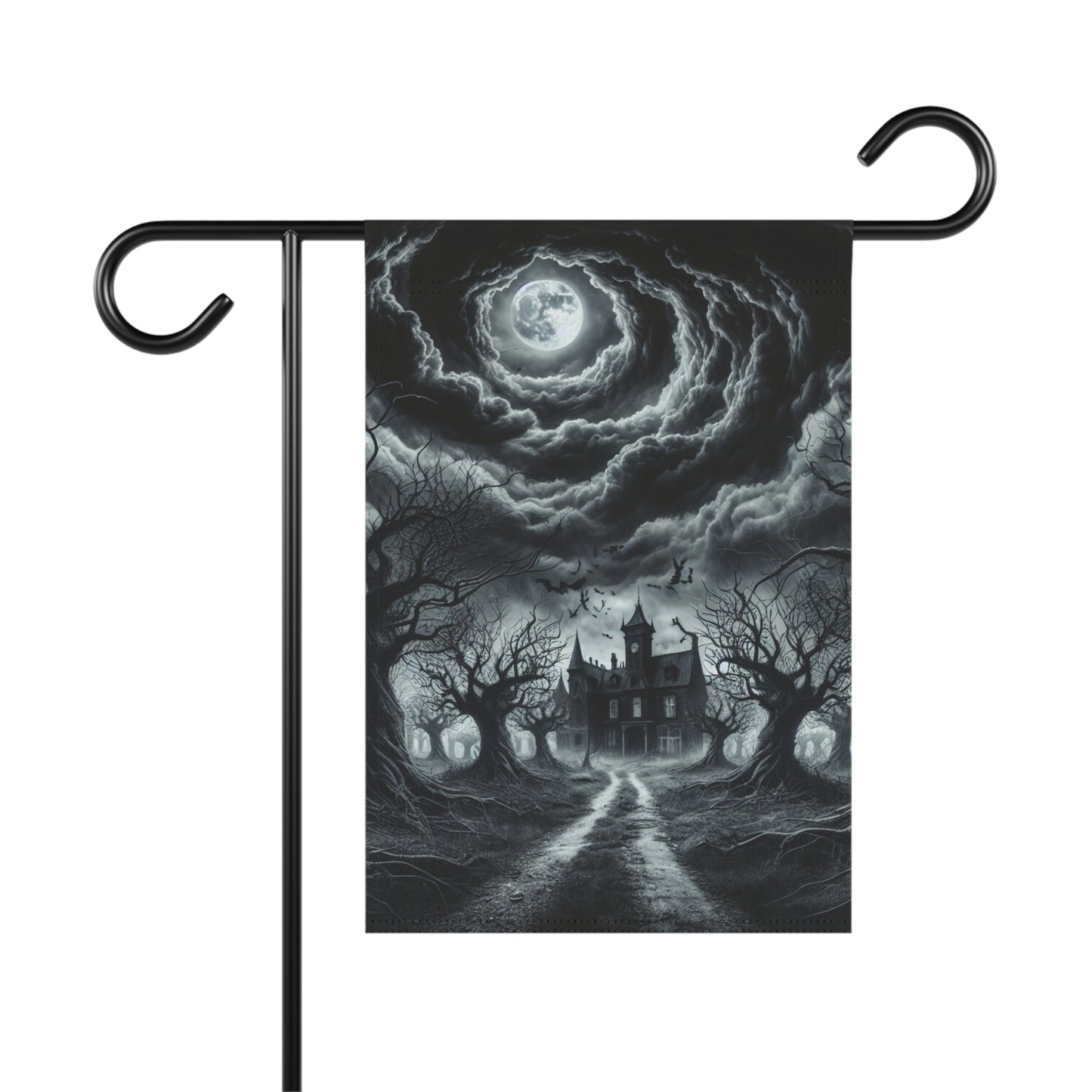 Halloween Haunted Garden & House Banner