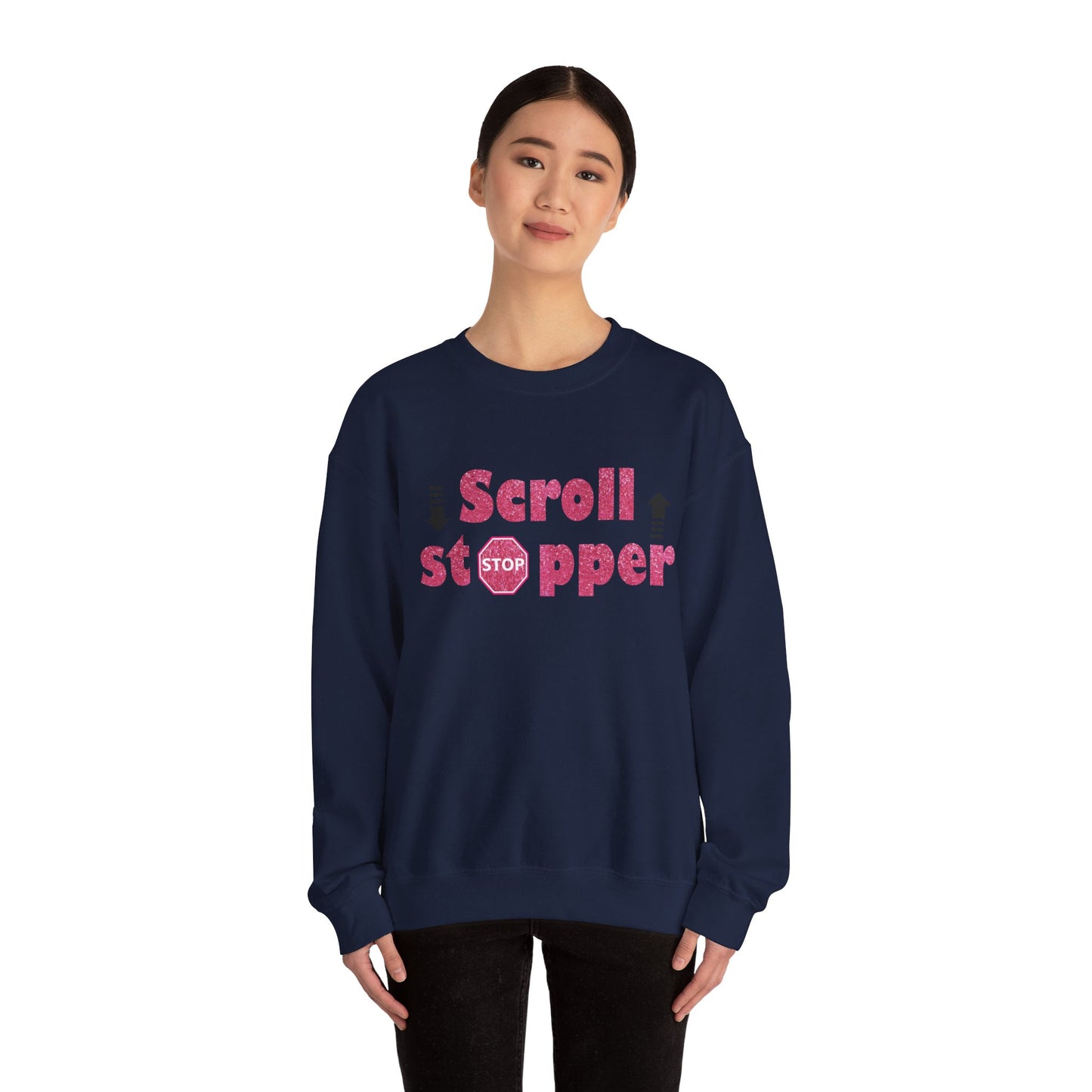 Scroll stopper Unisex Heavy Blend™ Crewneck Sweatshirt