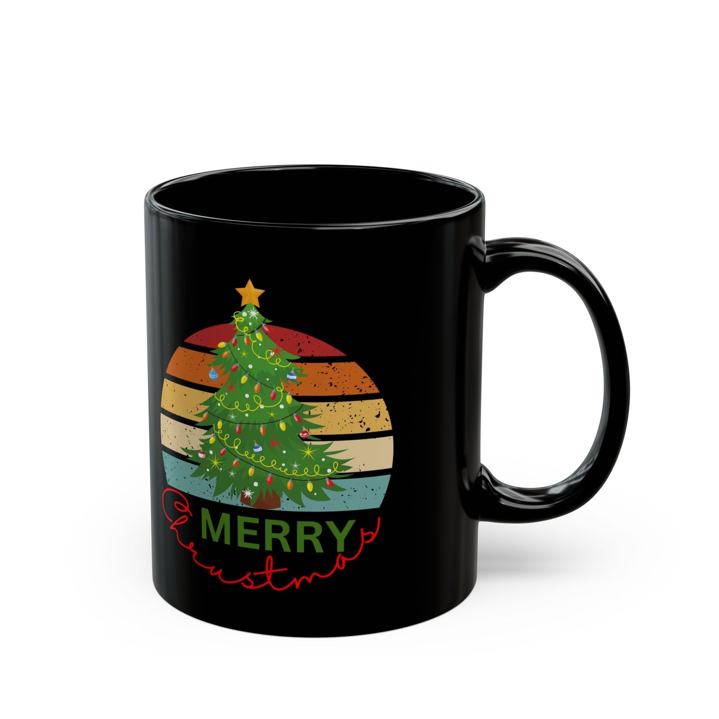 Merry Christmas. Black Mug (11oz, 15oz)