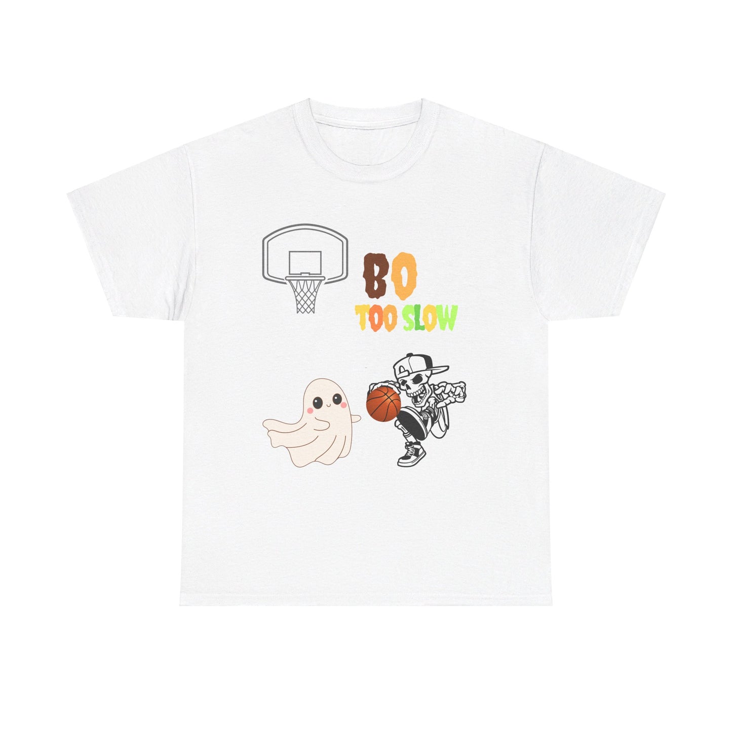 Halloween tshirt boo too slow   Unisex Heavy Cotton Tee