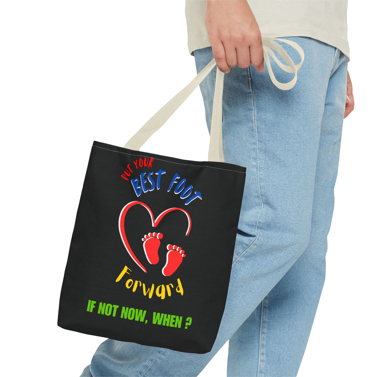 Put your best foot forward tote