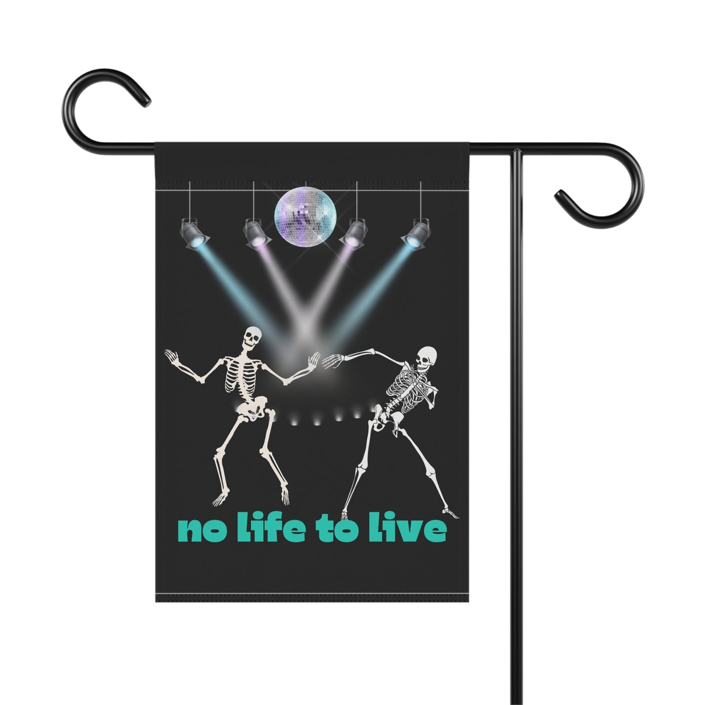 Halloween dancing skeleton   Garden & House Banner