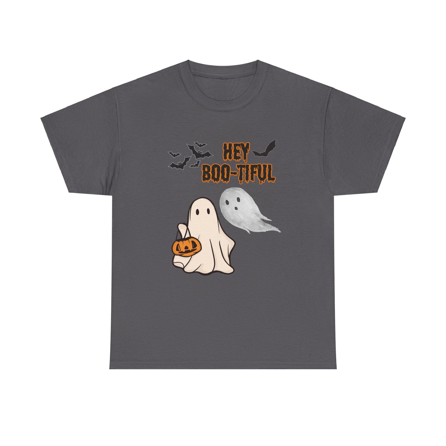 Halloween shirt, Hey Boo-tiful Unisex Heavy Cotton Tee