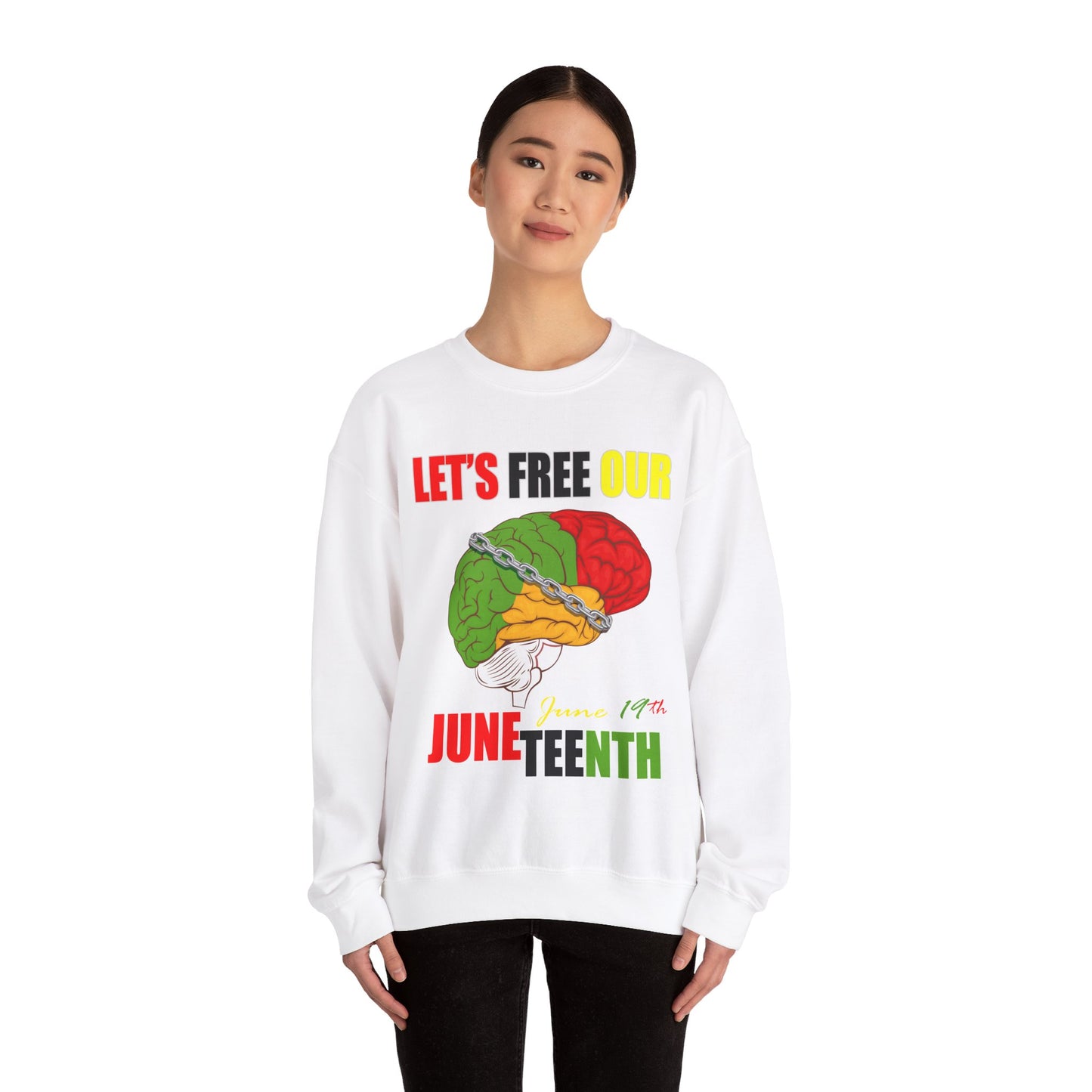 Juneteenth June 19 Unisex Heavy Blend™ Crewneck Sweatshirt