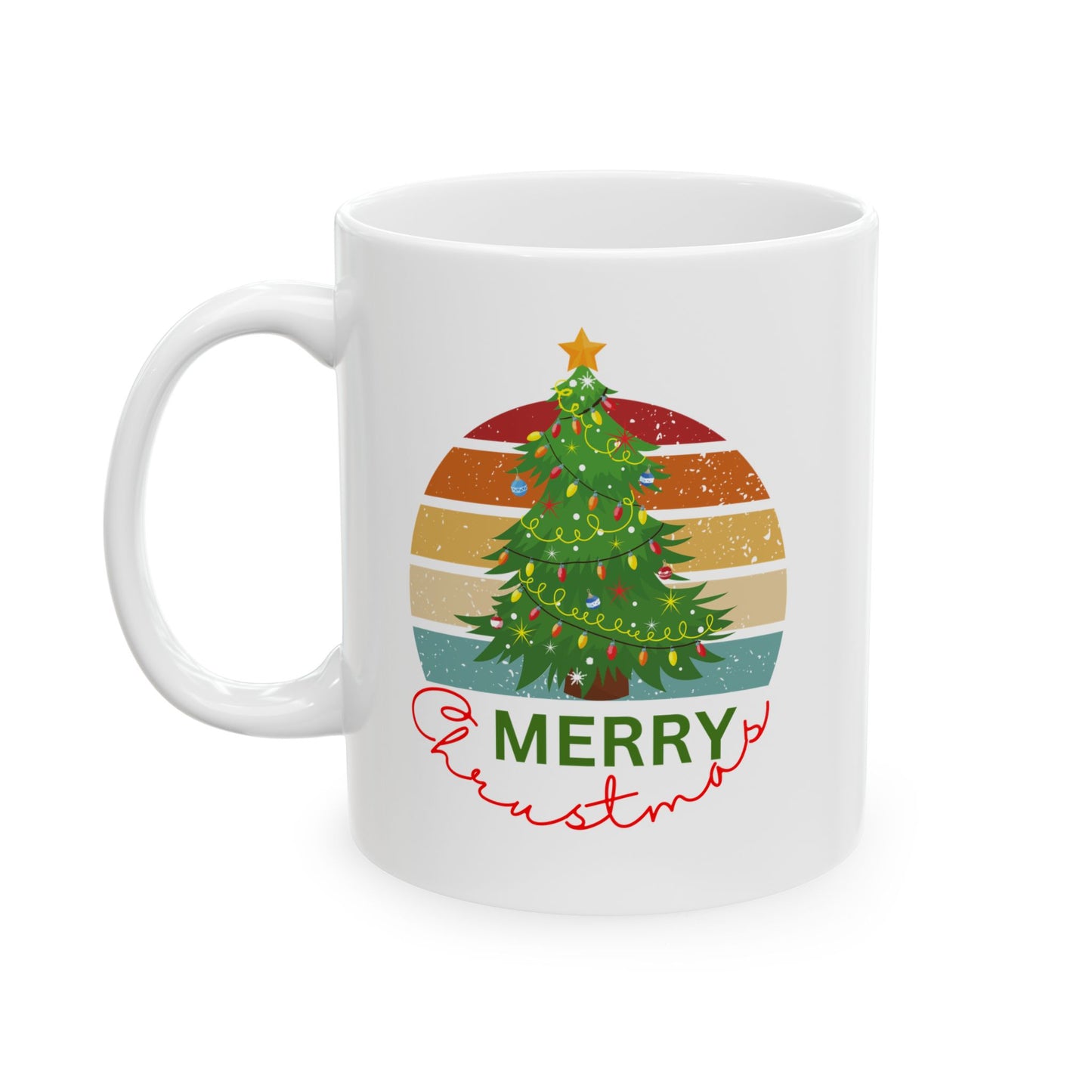 Merry Christmas, Ceramic Mug, (11oz, 15oz)