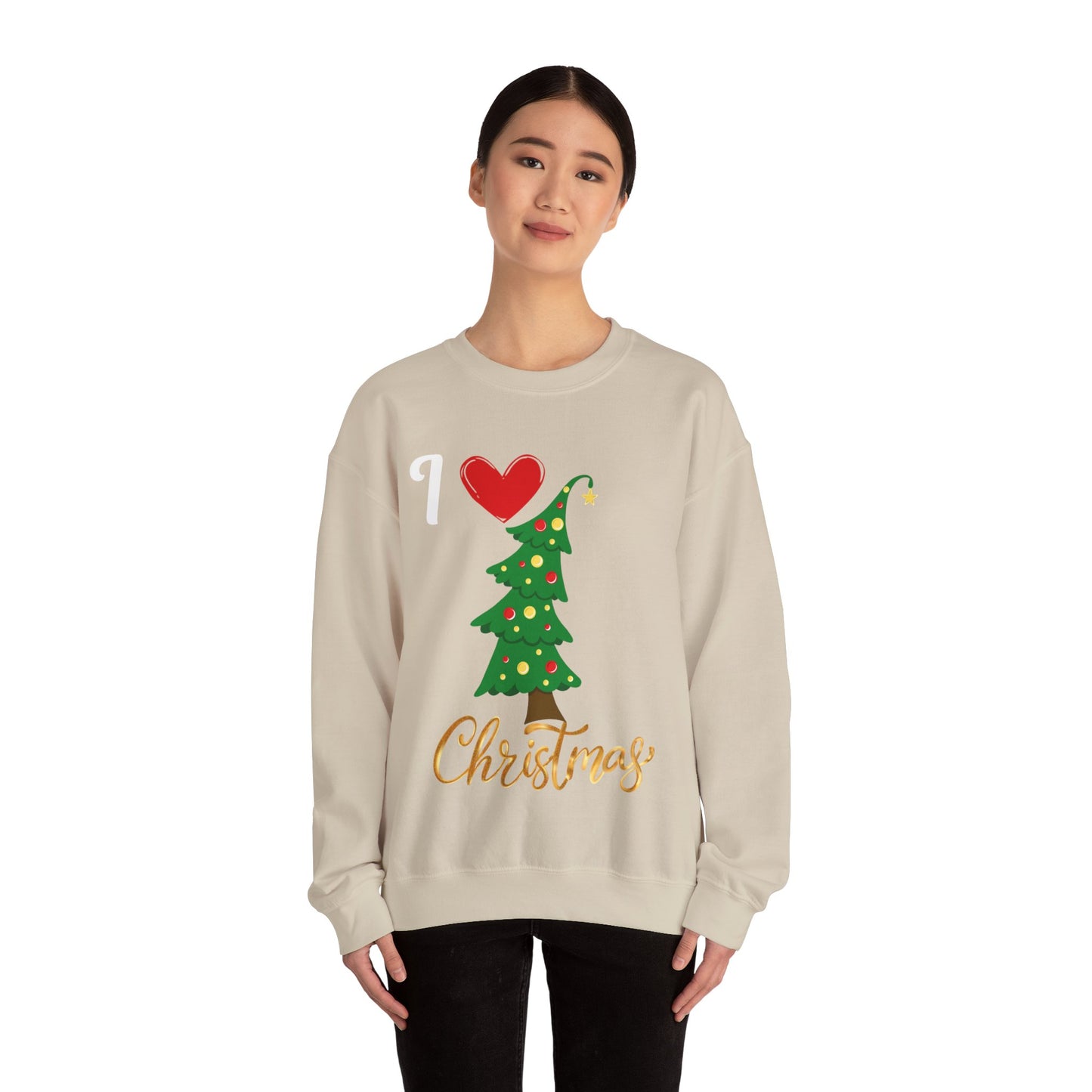 Love Christmas.  Crewneck Sweatshirt