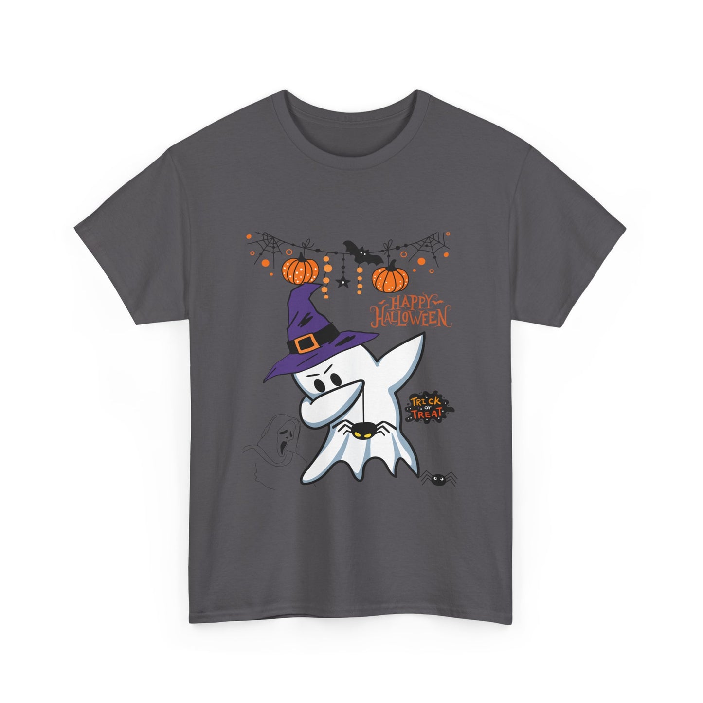 Dabbing Ghost Happy Halloween Dabbing Ghost Unisex Heavy Cotton Tee