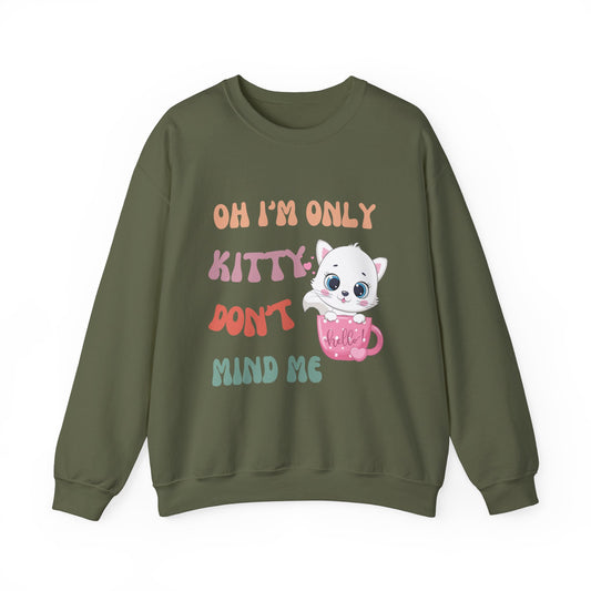 I'm only kitty Unisex Heavy Blend™ Crewneck Sweatshirt