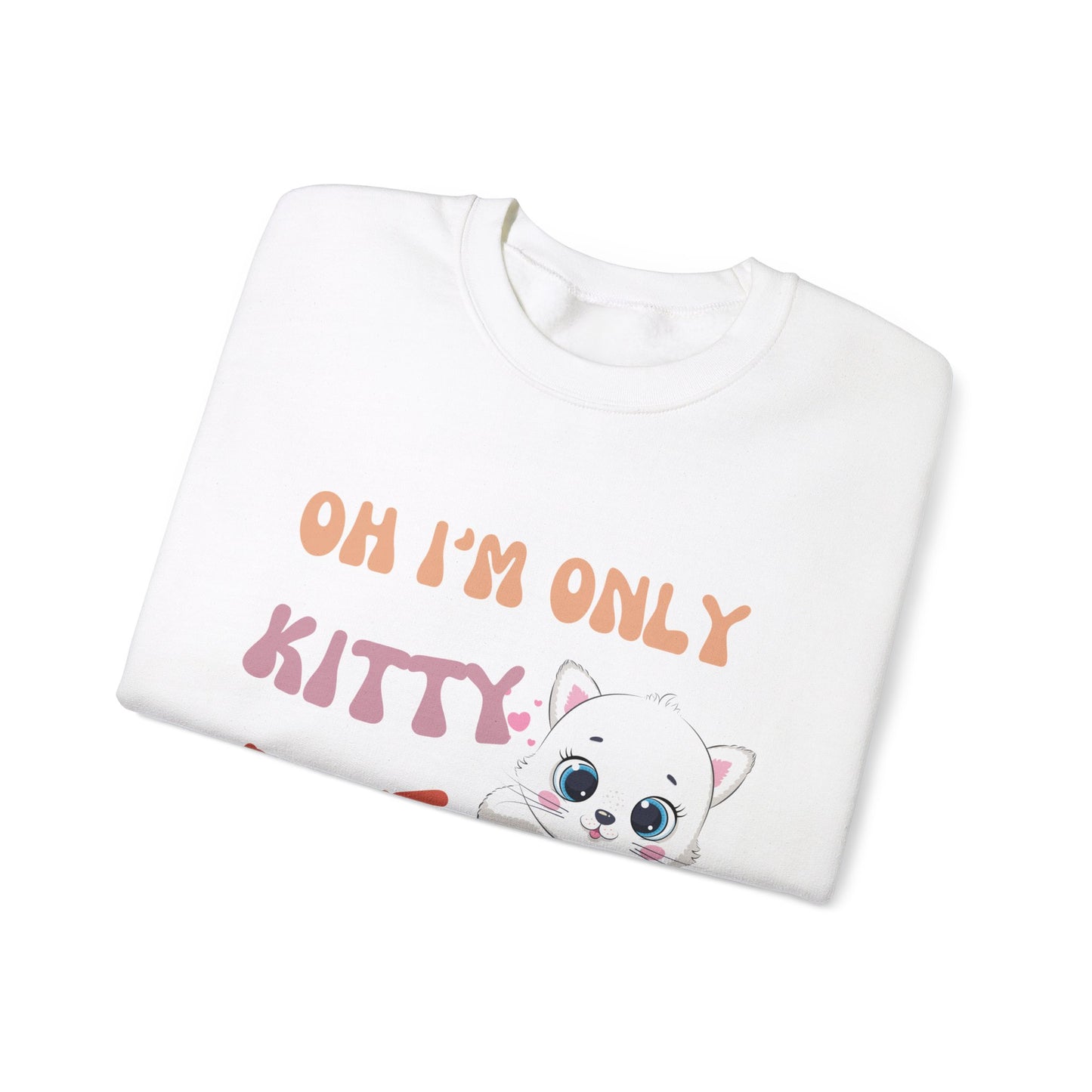 I'm only kitty Unisex Heavy Blend™ Crewneck Sweatshirt