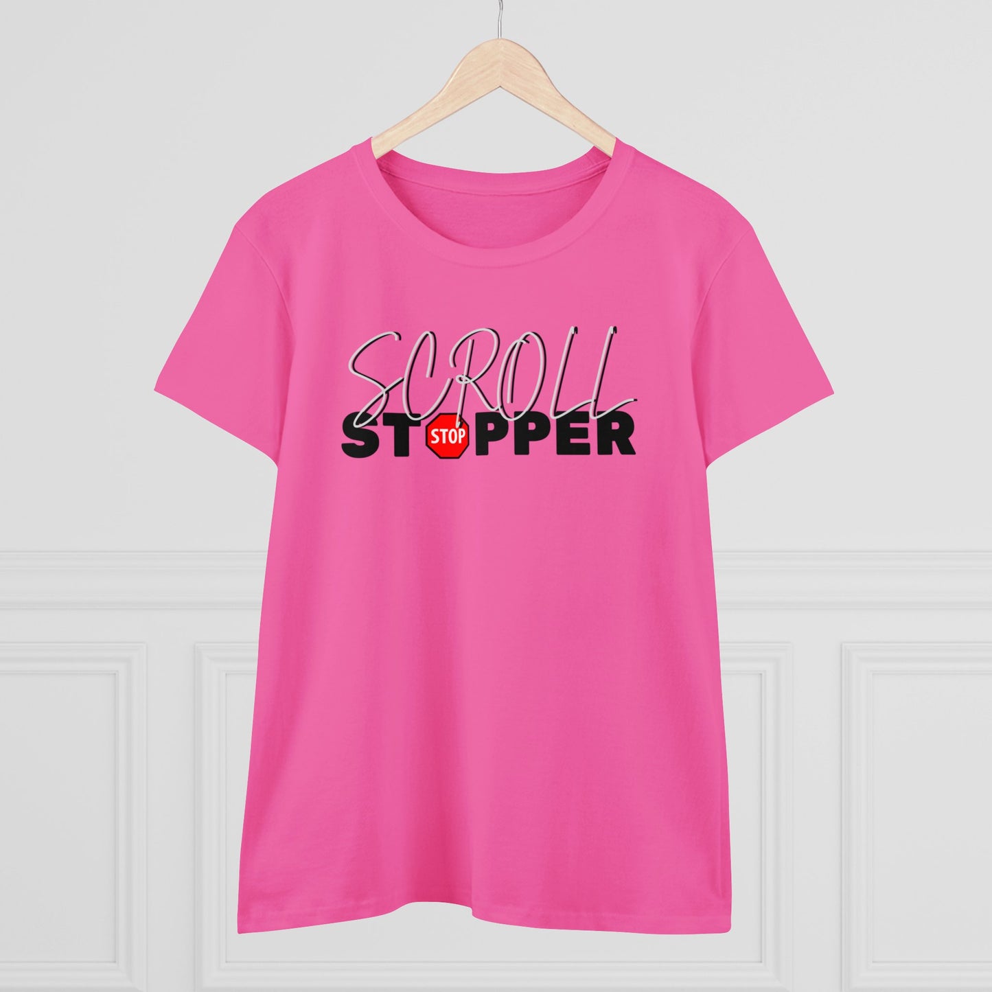 Copy of Scroll stopper cute Women's Midweight Cotton Tee