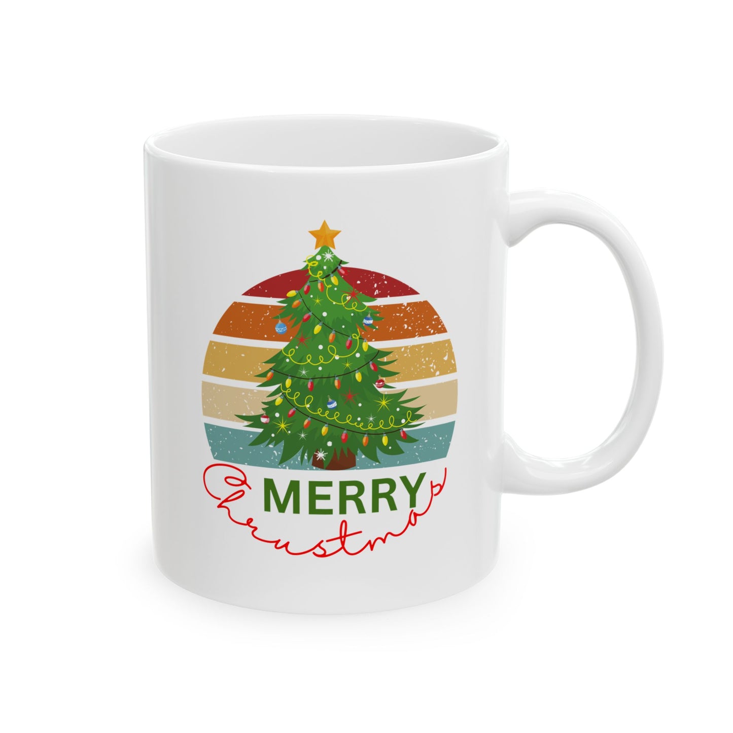 Merry Christmas, Ceramic Mug, (11oz, 15oz)