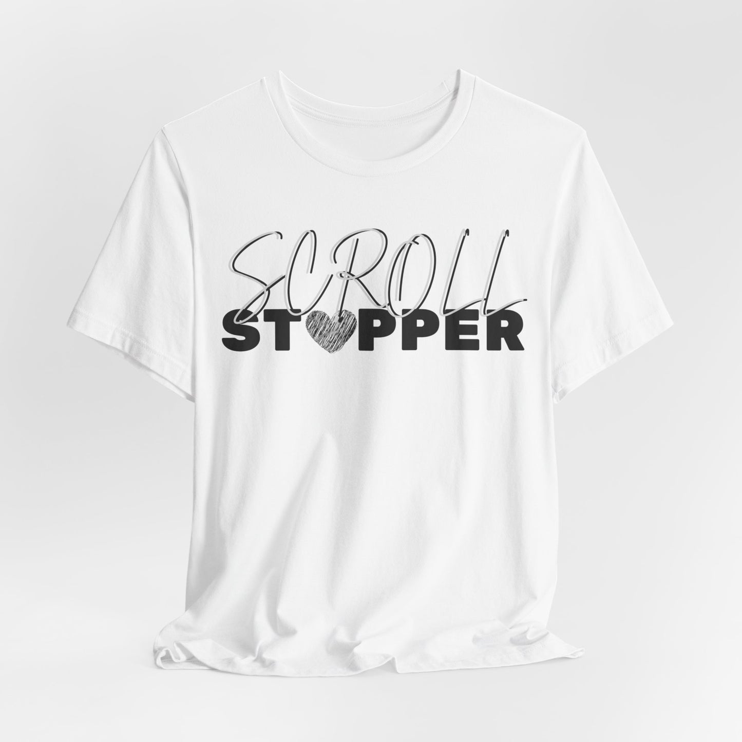 Scroll stopper ( women top ) Unisex Jersey Short Sleeve Tee