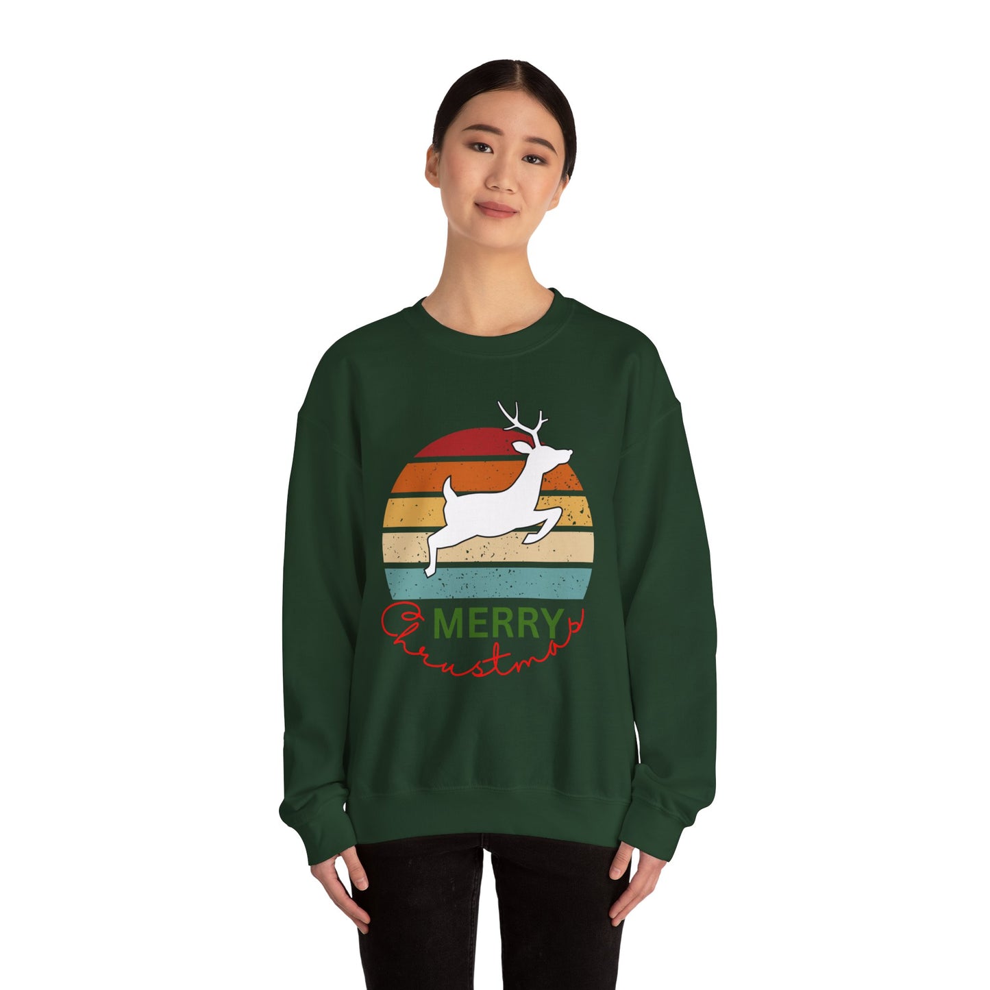 Ho ho ho deer, Merry Christmas. Crewneck Sweatshirt