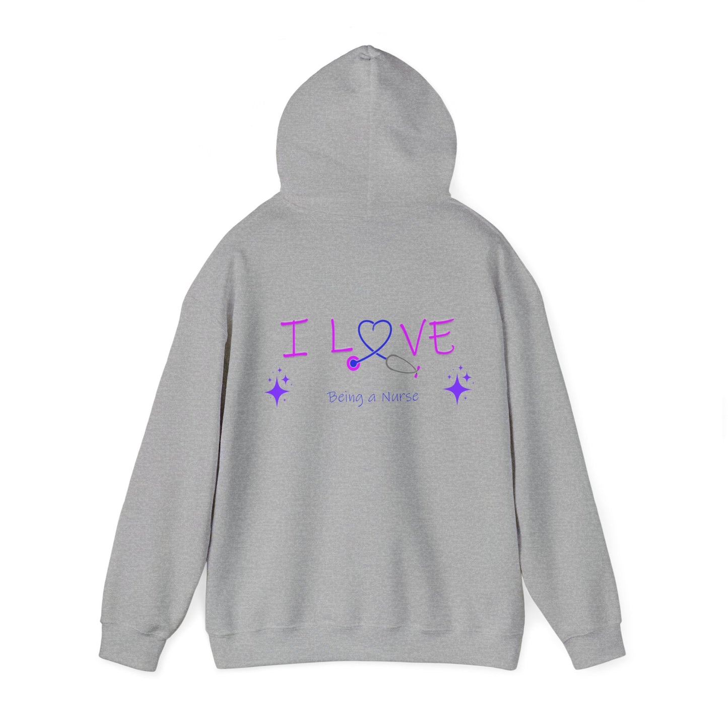 I love being a nurse Unisex Heavy Blend™ Hooded Sweatshirt