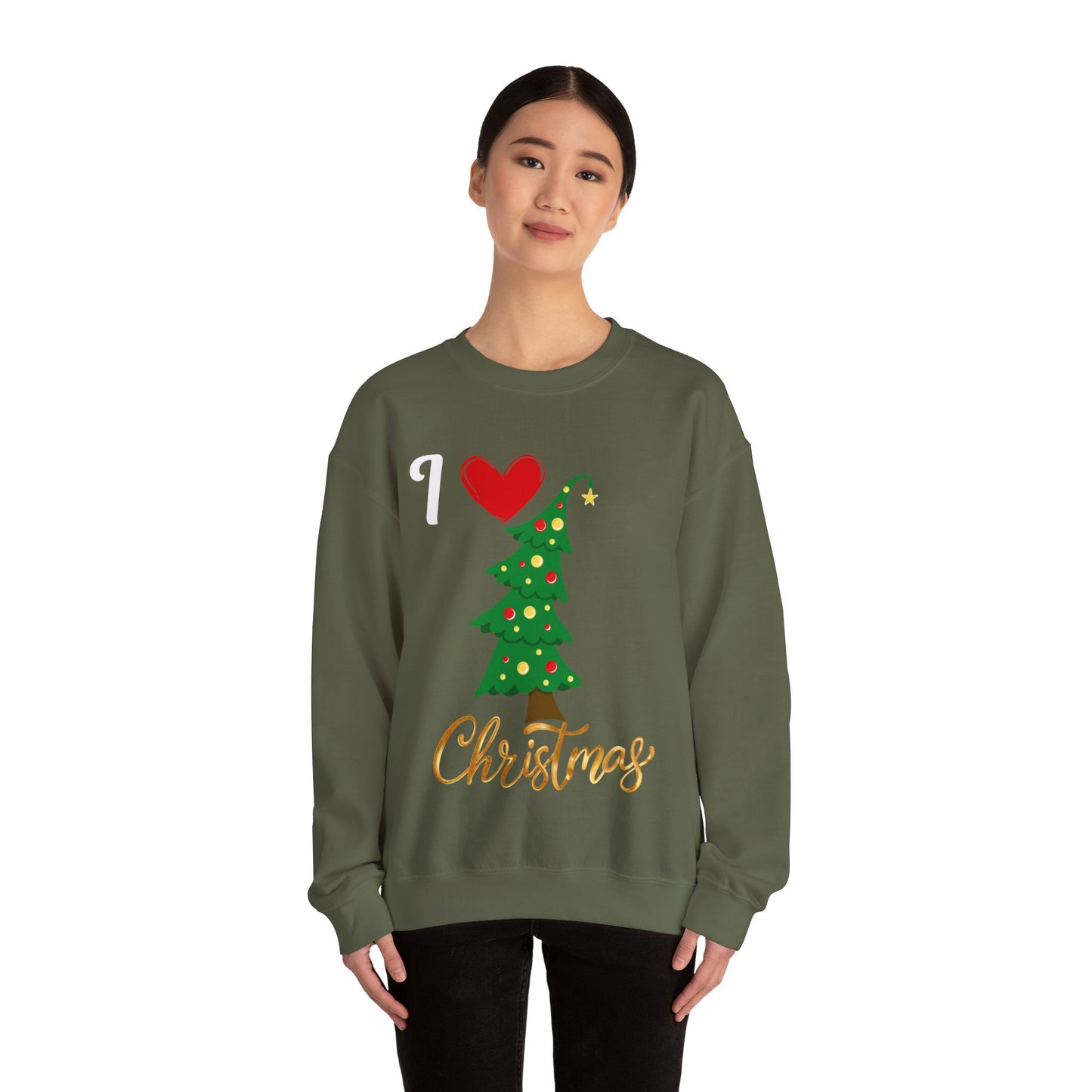 Love Christmas.  Crewneck Sweatshirt