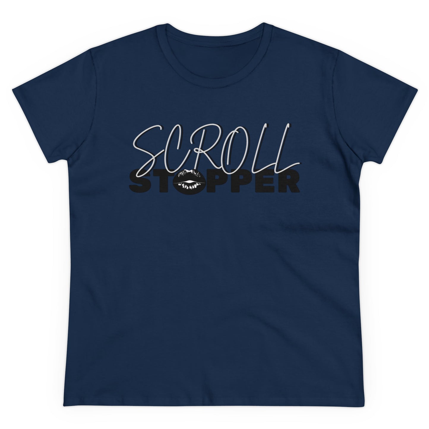 Scroll stopper cute Women's Midweight Cotton Tee