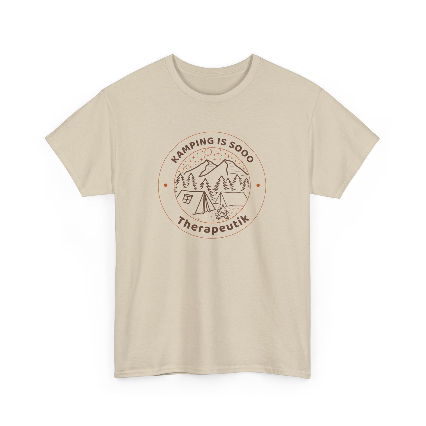 Camping is so therapeutic Unisex Heavy Cotton Tee