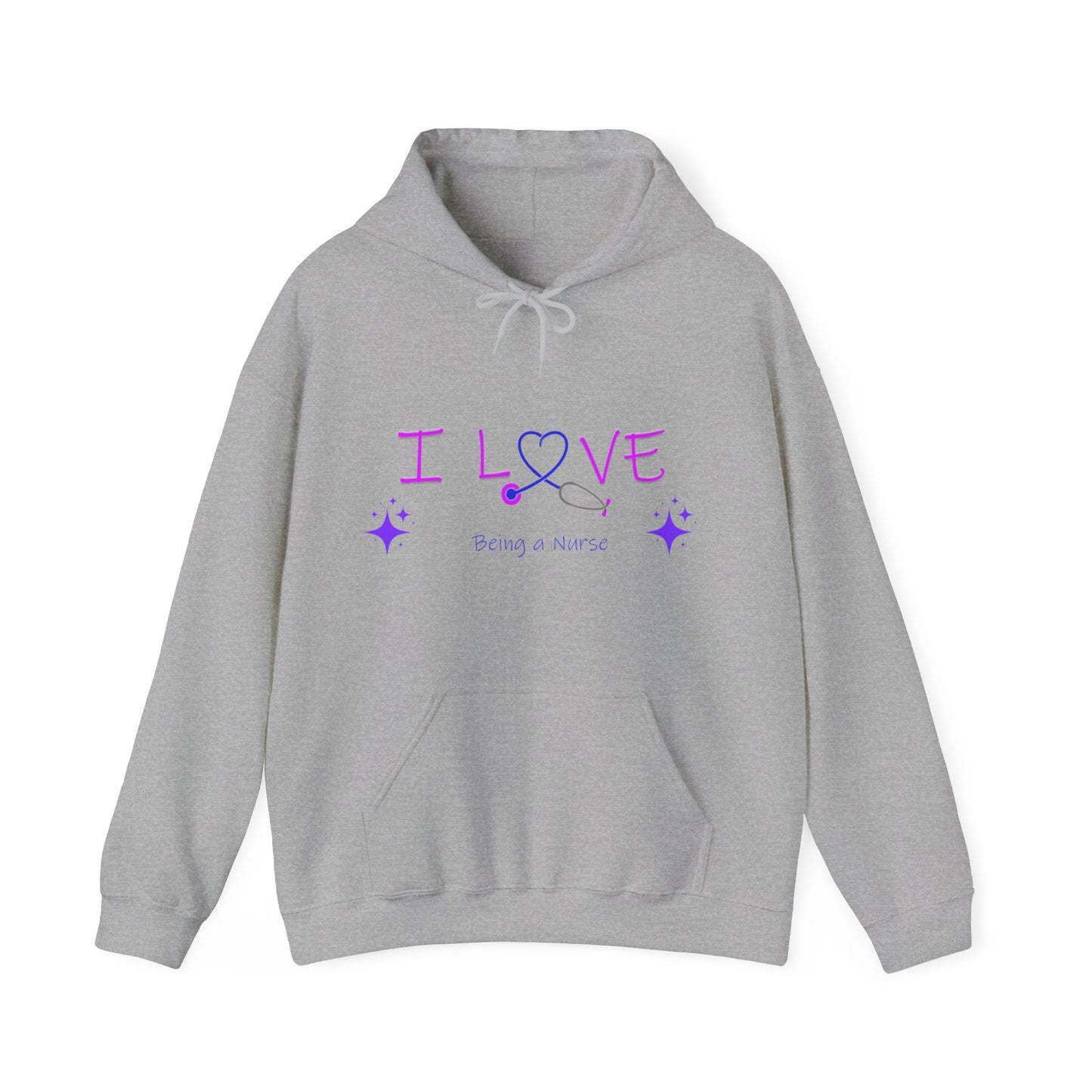 I love being a nurse Unisex Heavy Blend™ Hooded Sweatshirt