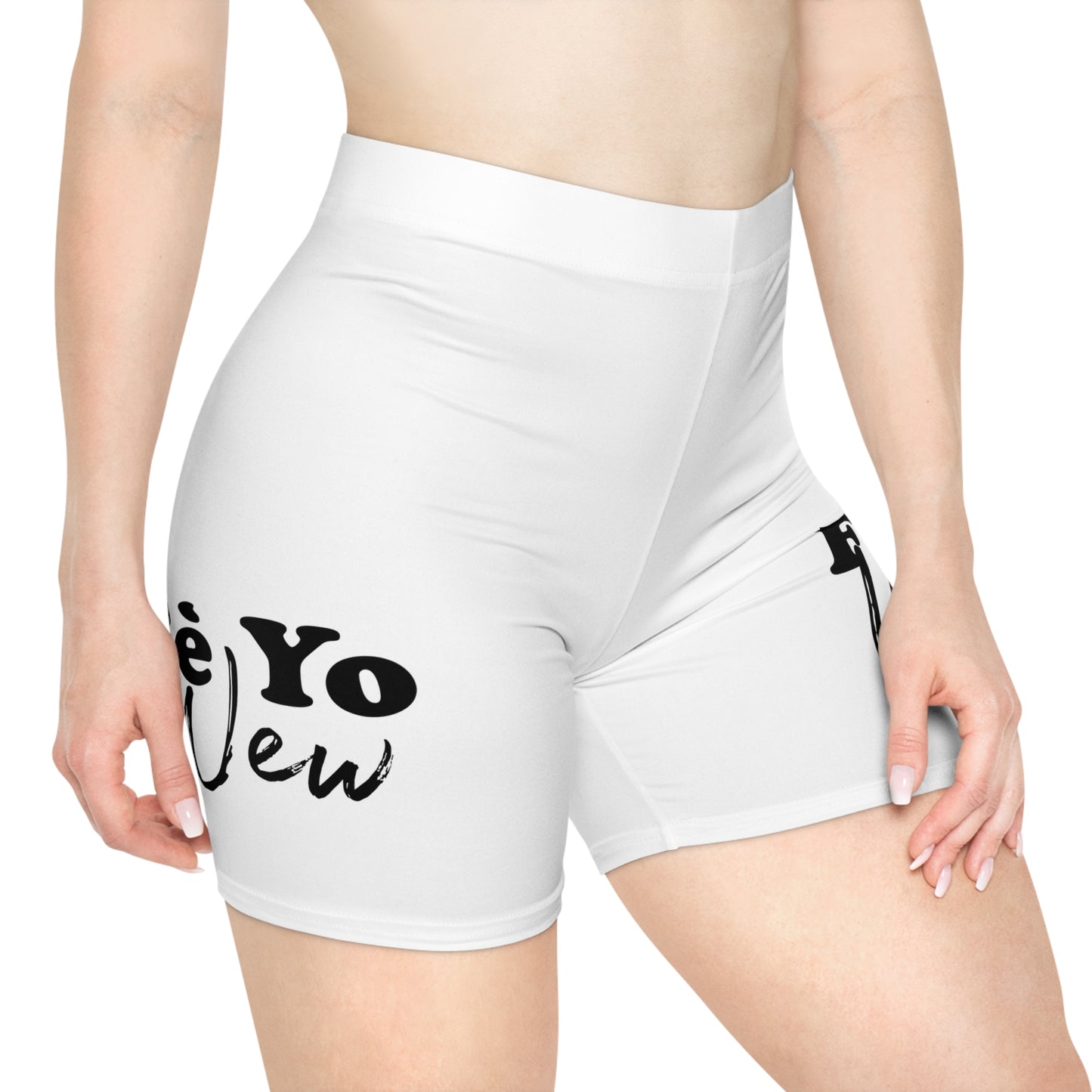 Fe yo wew Stylish Women's Biker Shorts, Trendy Workout Gear, Athleisure, Fitness Shorts, Casual Summer Wear, Gift for Active Women